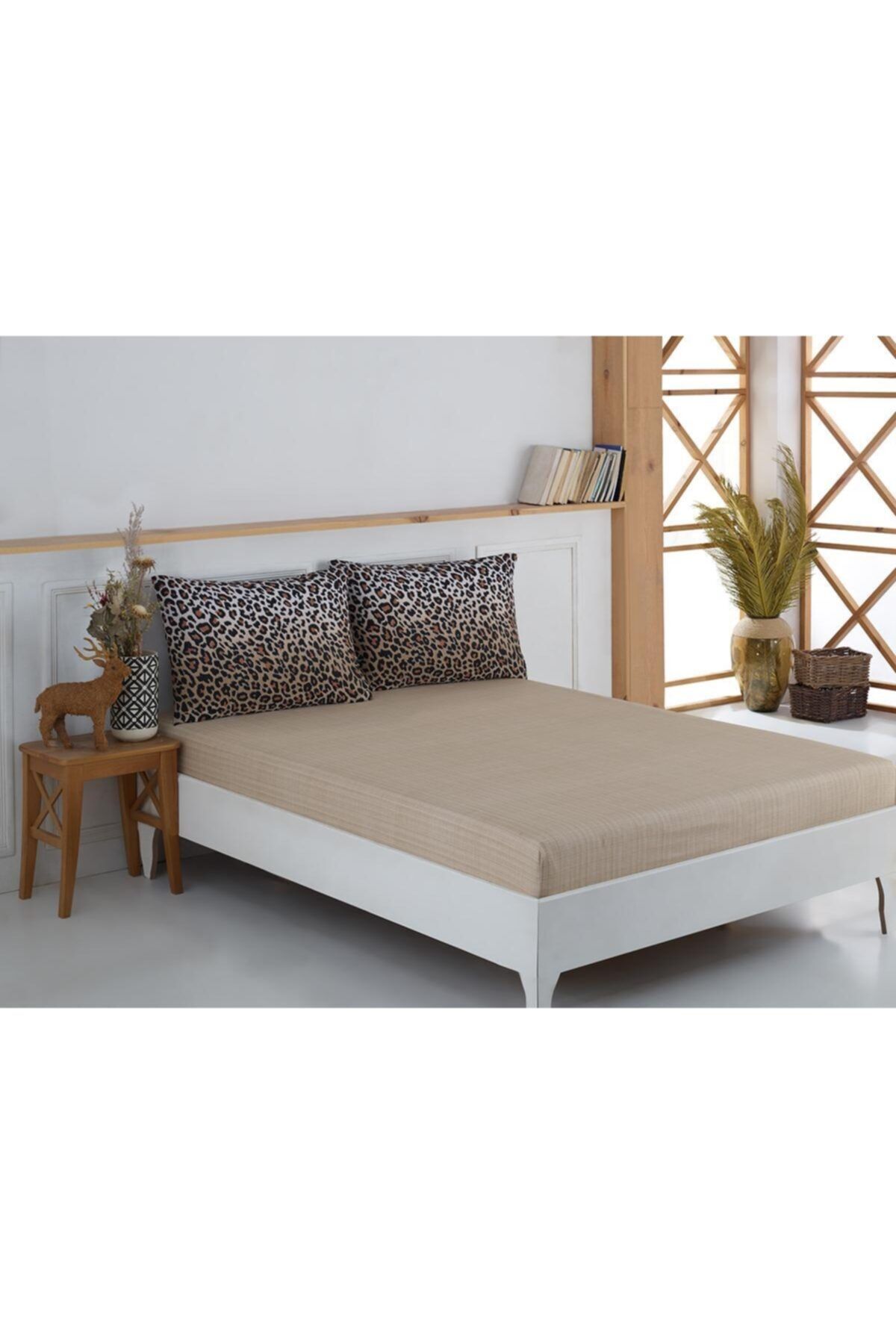 ladymoda leopar cift kisilik fitted carsaf seti fiyati yorumlari trendyol