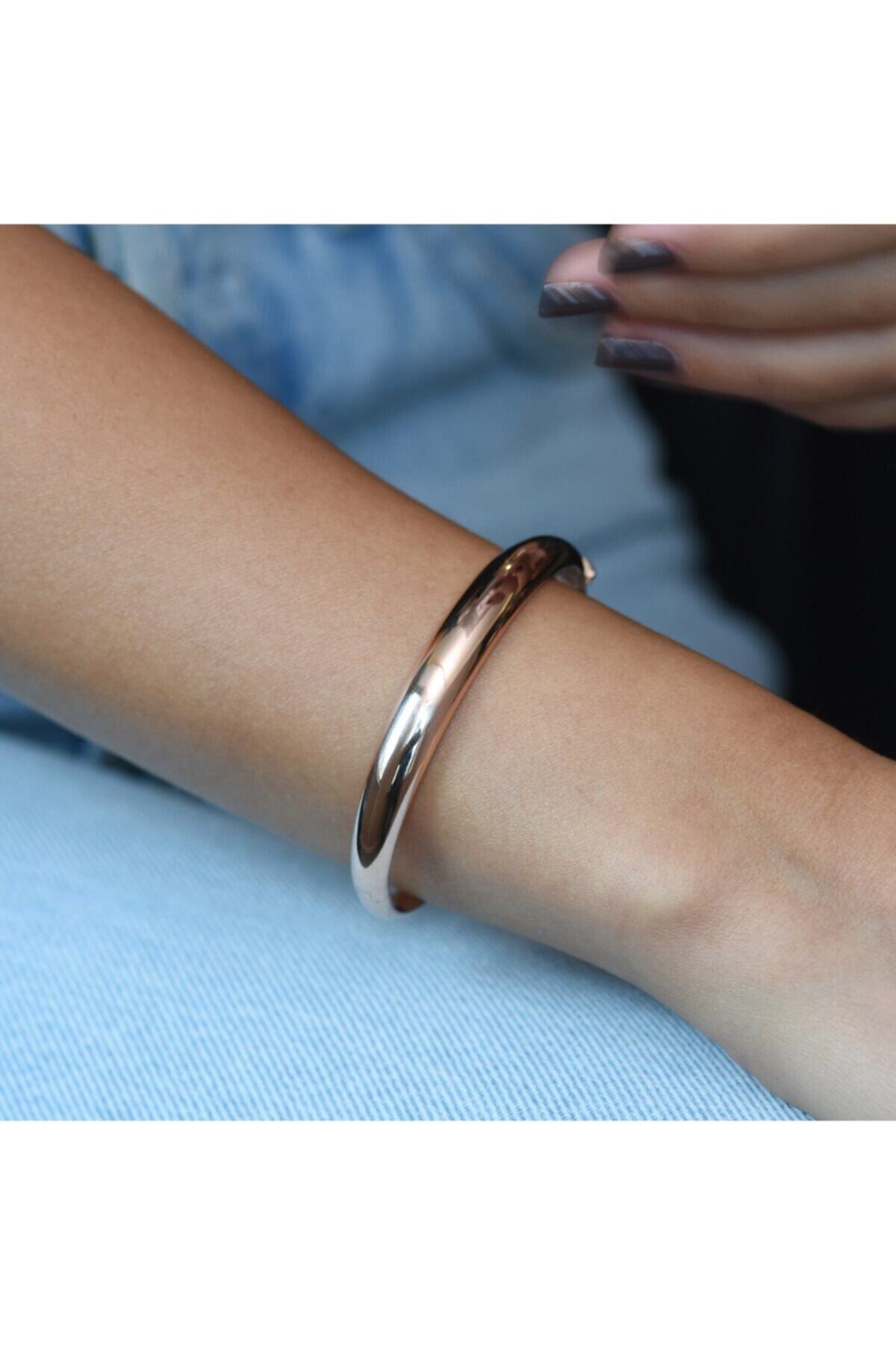 Goza Jewellery Neon Rose Altın Klepçe Bileklik