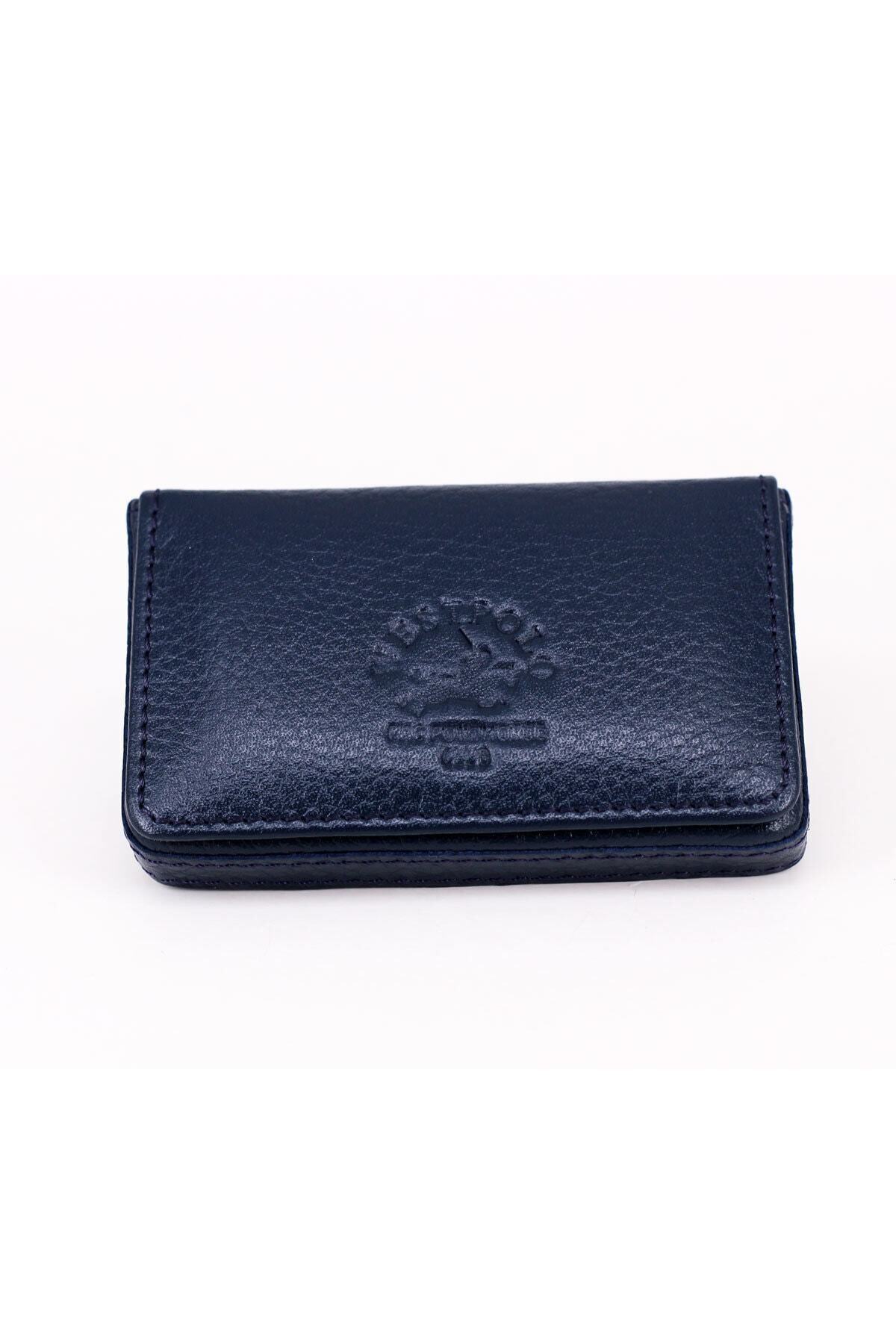 Westpolo Kartlık Hakiki Deri Lacivert Unisex 1022