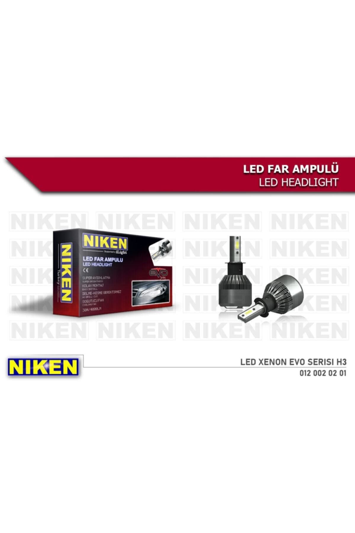 Niken Led Xenon H3 Nıken Evo Beyaz Far Ampulu Zenon