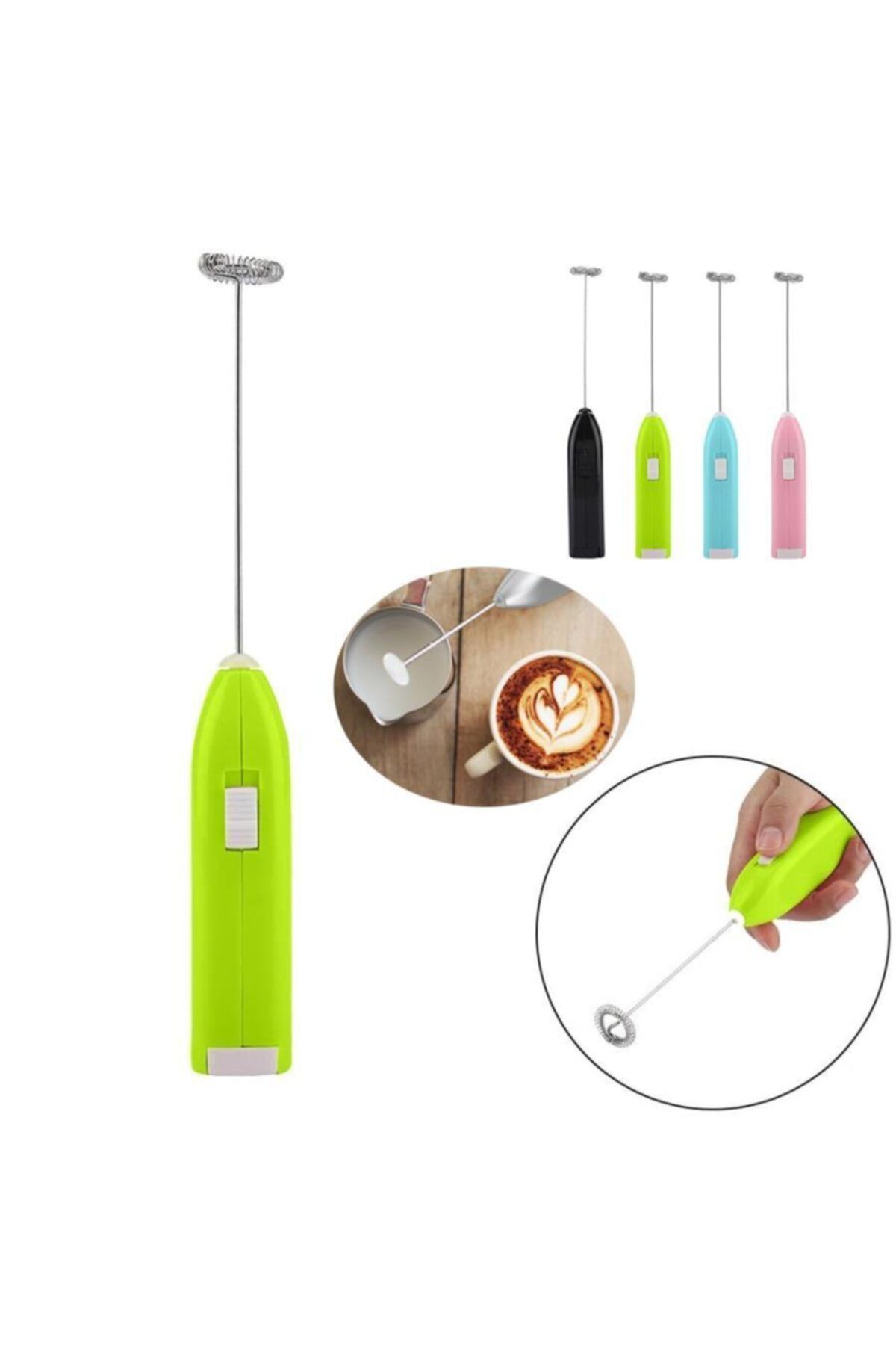 Tvet Pili Mini Mixer Süt Köpürtücü Cappupino Mikser T39431