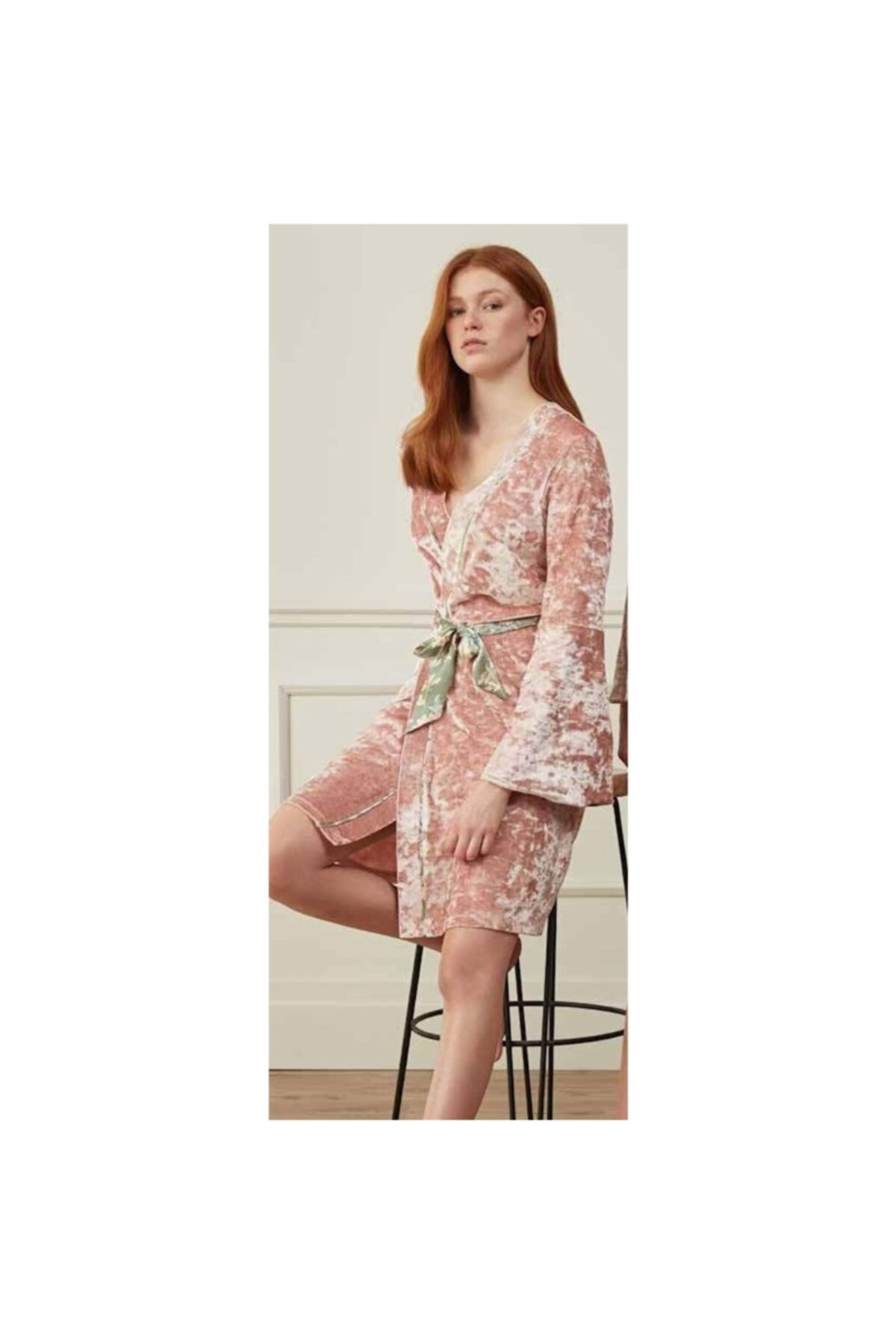 Feyza Kadın Pembe Sabahlık