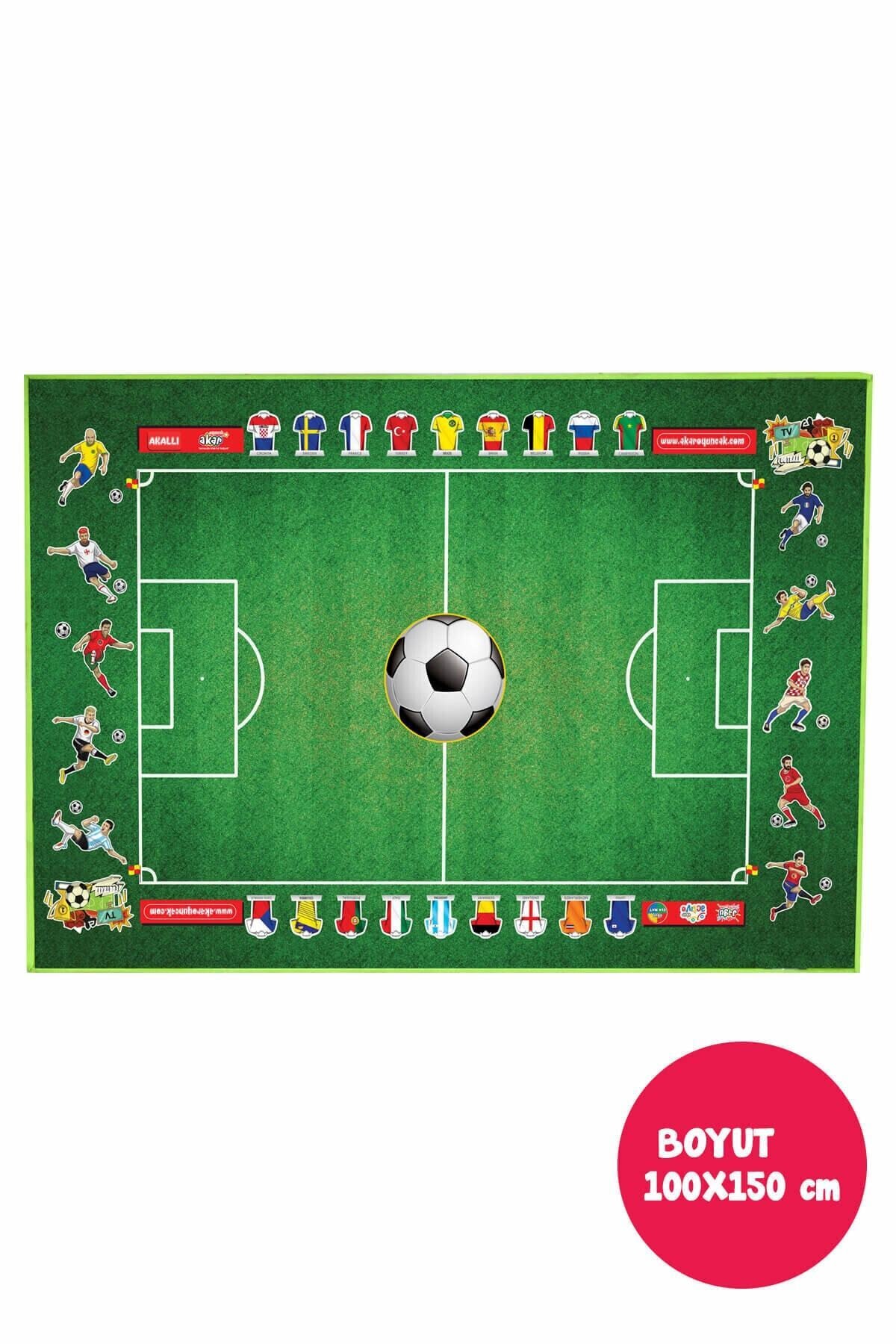 Akar Oyun Halısı Futbol 150*100 Cm /