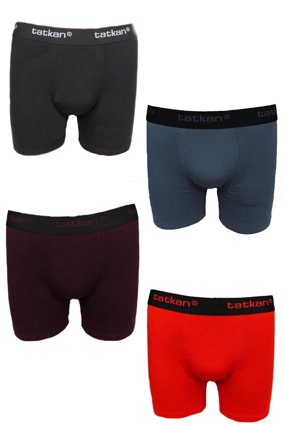 tatkan 4’lü Kombine Erkek Boxer Ekonomik Rahat Modal Pamuklu