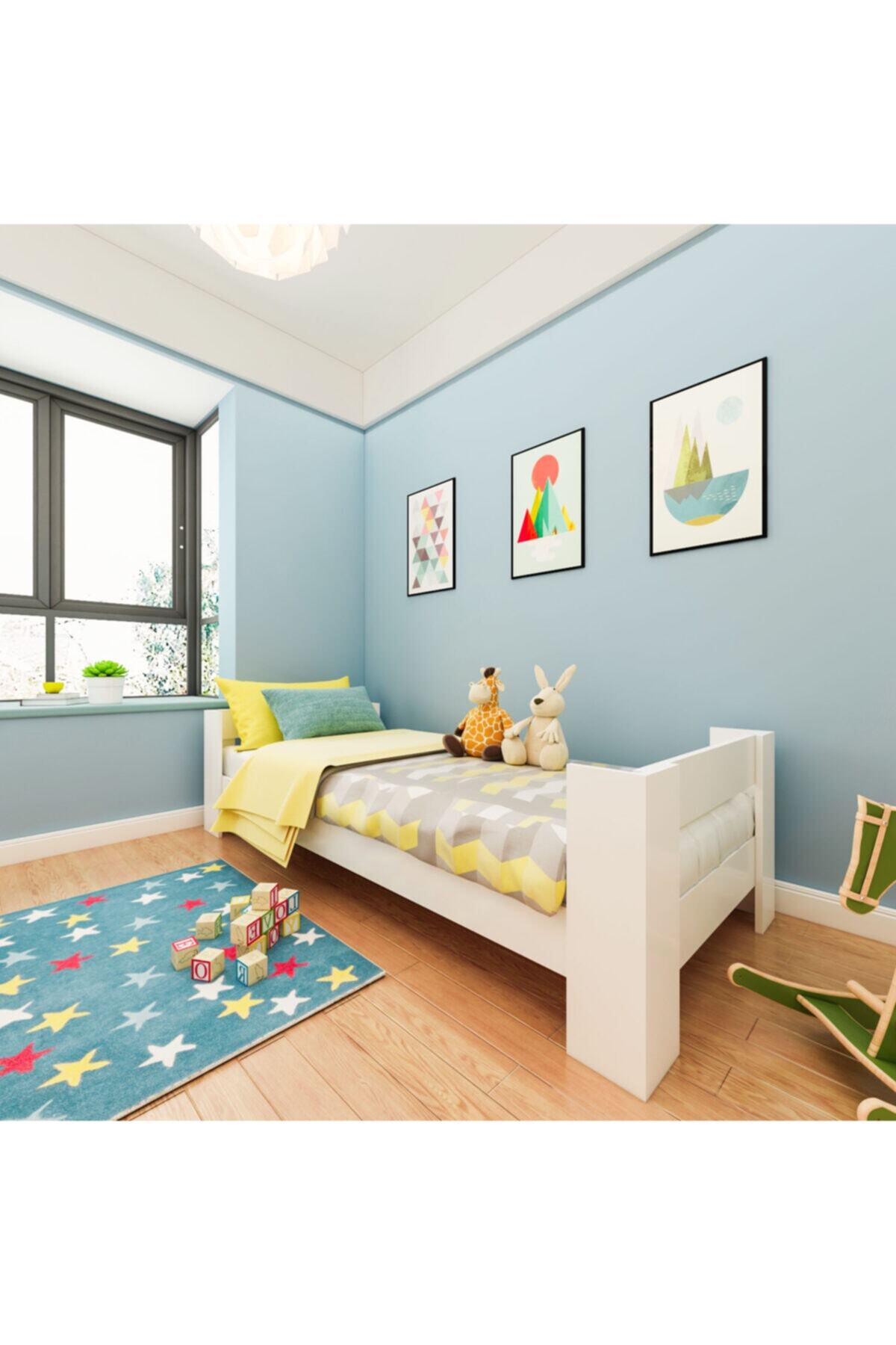 Ninnimo Montessori Mdf Karyola Beyaz Y1 - 90x190 Yatak Uyumlu - E2001