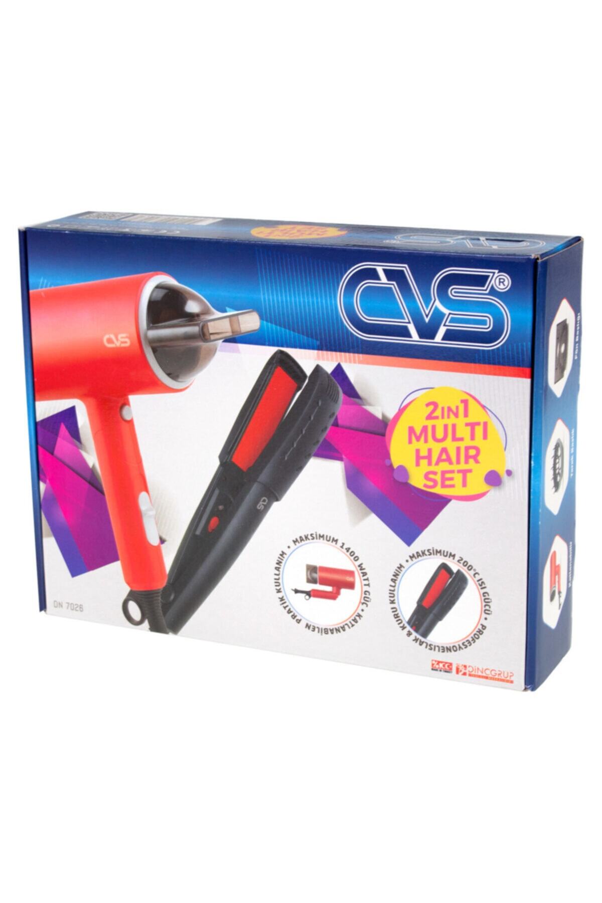 CVS Dn7026 2'si Bir Arada Set Saç Düzleştirici Ve Kurutma Makinesi