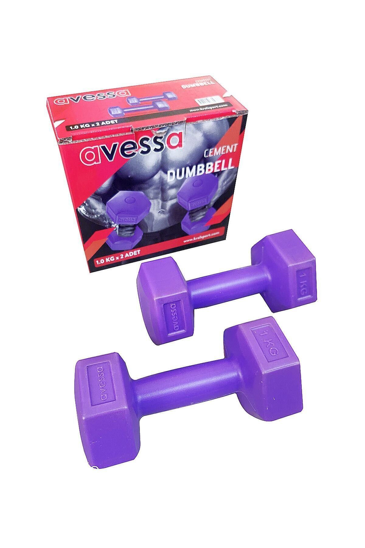 AVESSA 1 Kg Plastik Dambıl Set 2 Adet