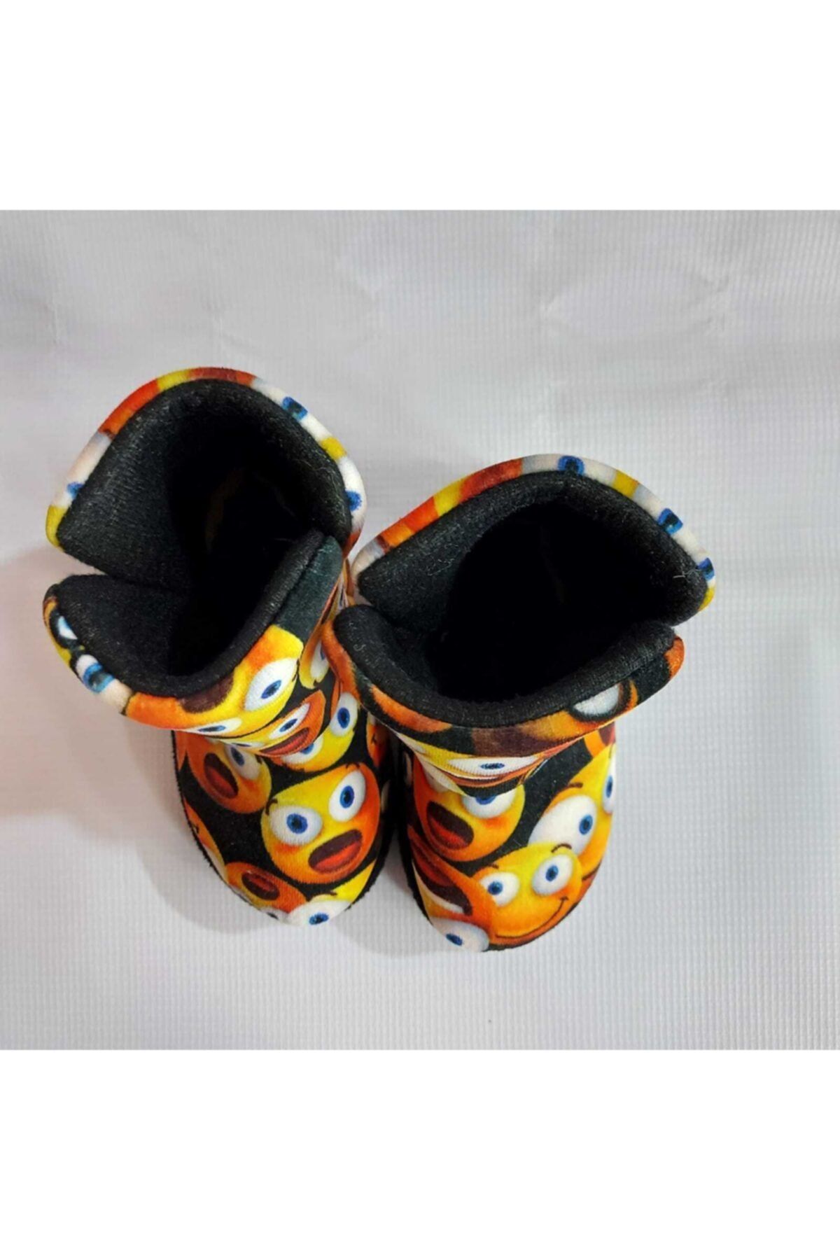 İnşirah Ayakkabı Unisex Çocuk Emoji Kışlık Ev Botu Panduf