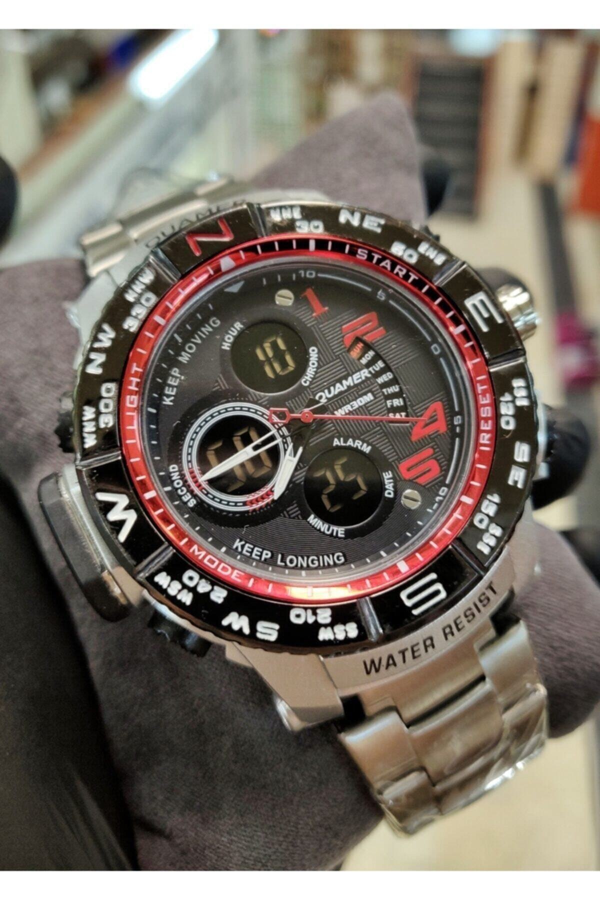 quamer erkek su gecirmez spor model kol saati fiyati yorumlari trendyol