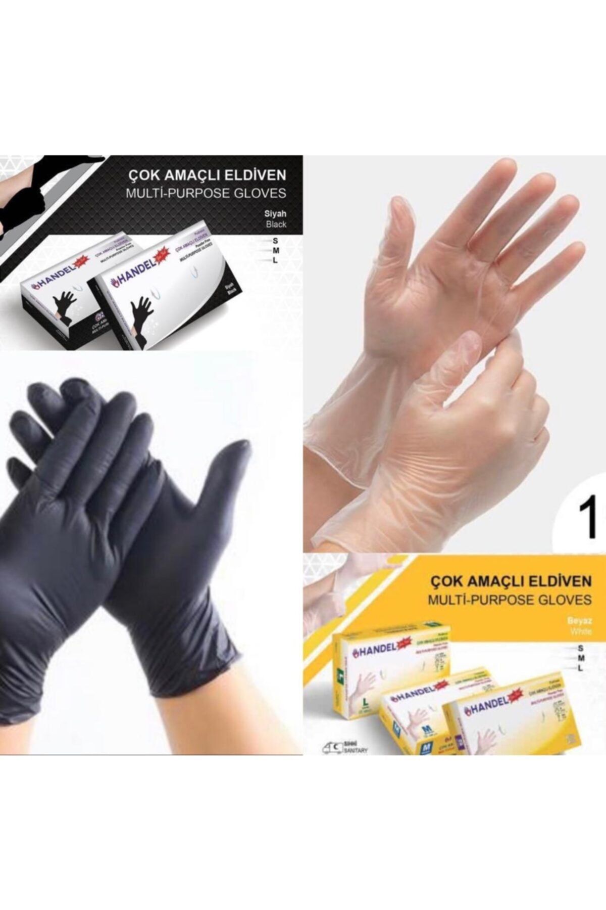handel 5 paket 100 lu pudrasiz tpe eldiven lateks degildir fiyati yorumlari trendyol
