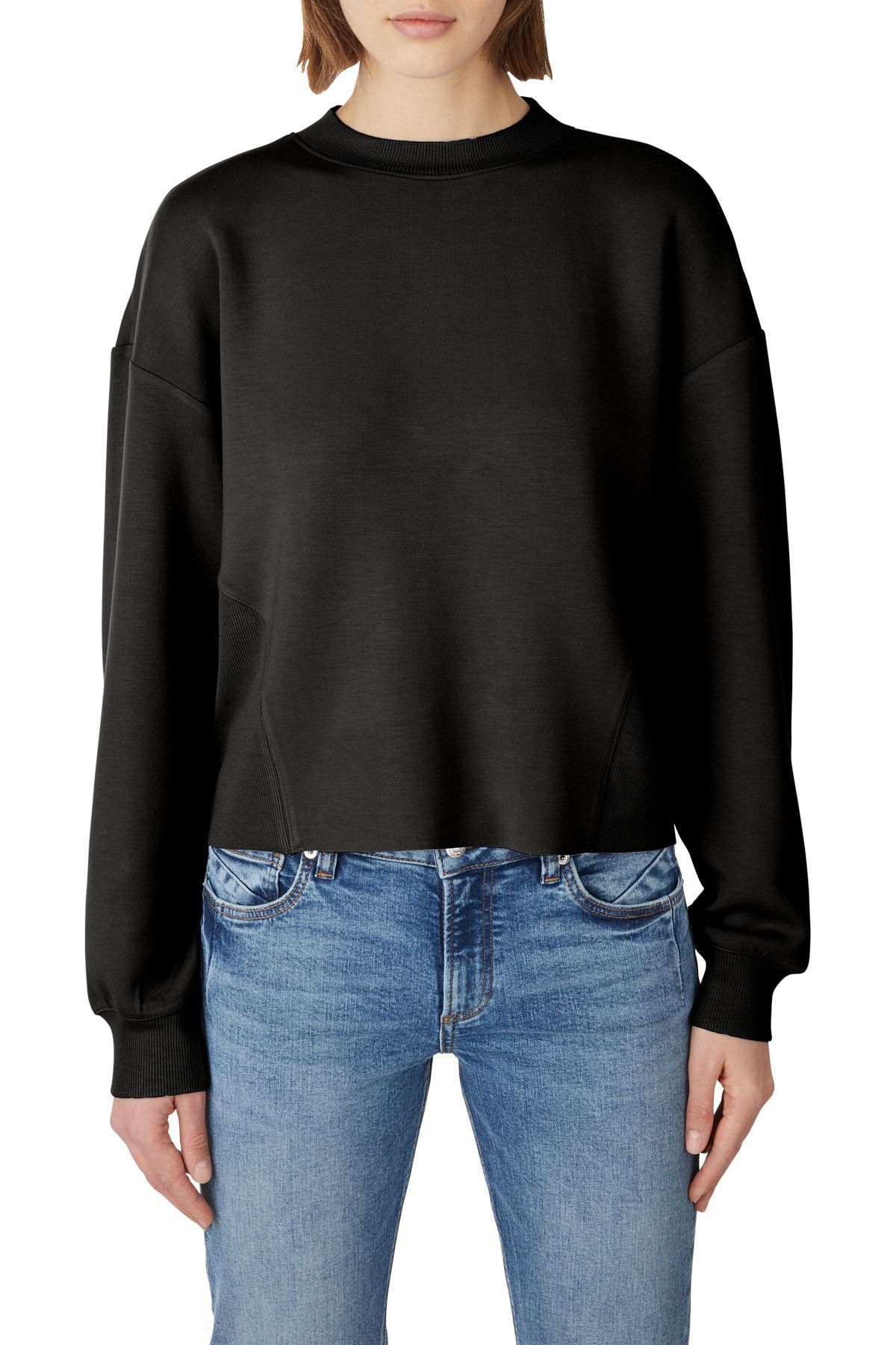 QS by s.Oliver Sweatshirt - Black - Regular fit - Trendyol | Sweatshirts