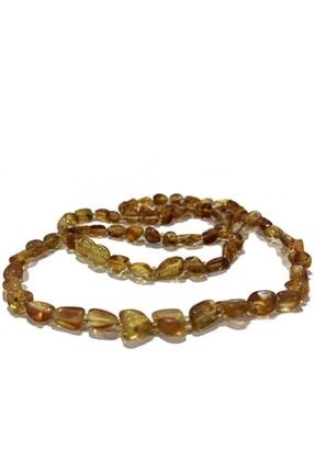 Moricha Hakiki Damla Kehribar Unisex Yetişkin Kolyesi Dml002 Image 0