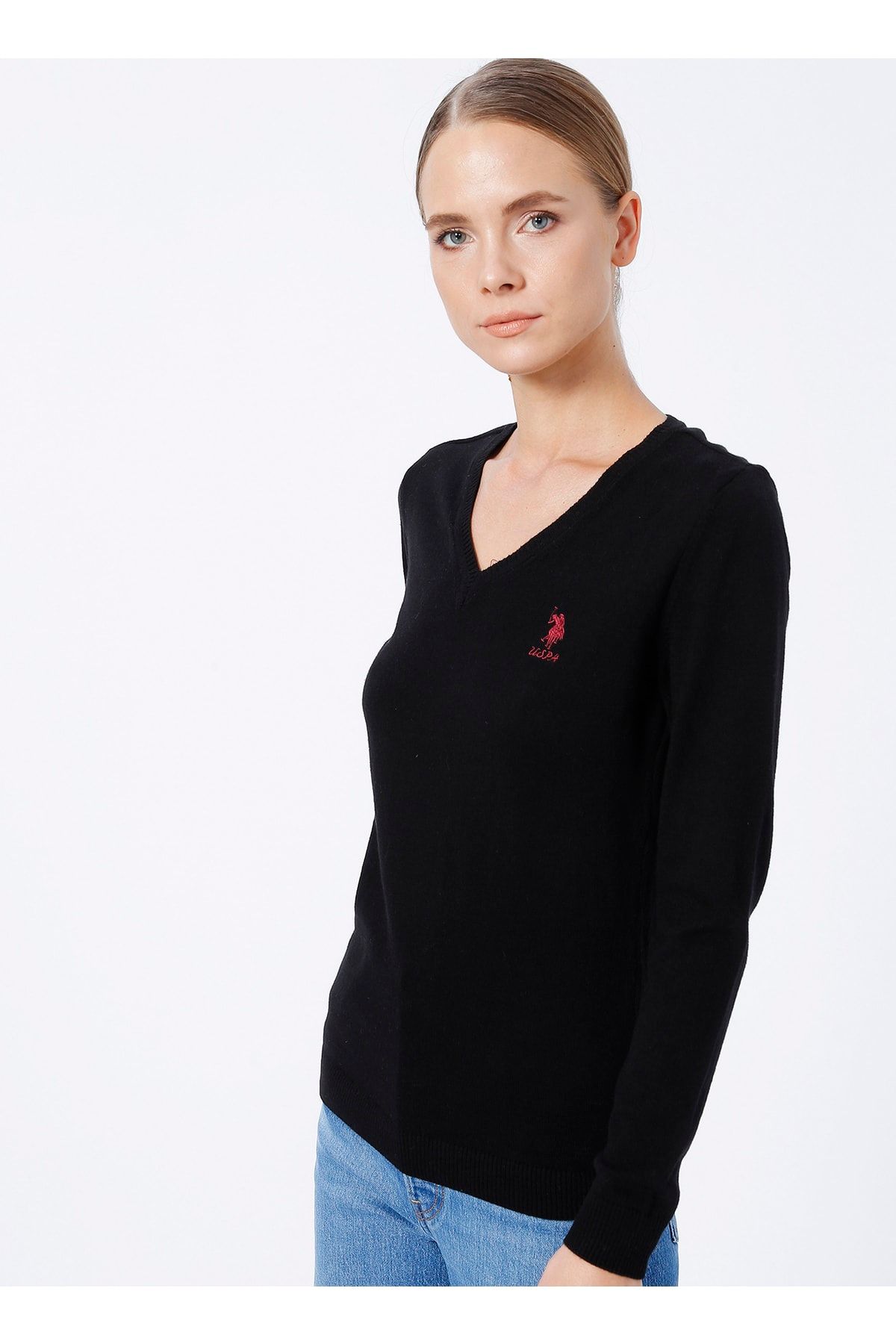 Plain black outlet sweater women's