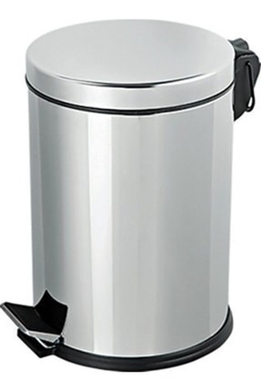 Pedallı Paslanmaz Çelik Çöp Kovası 5 Lt | Metal Çöp Kovası Pedallı 5 Lt Image 0