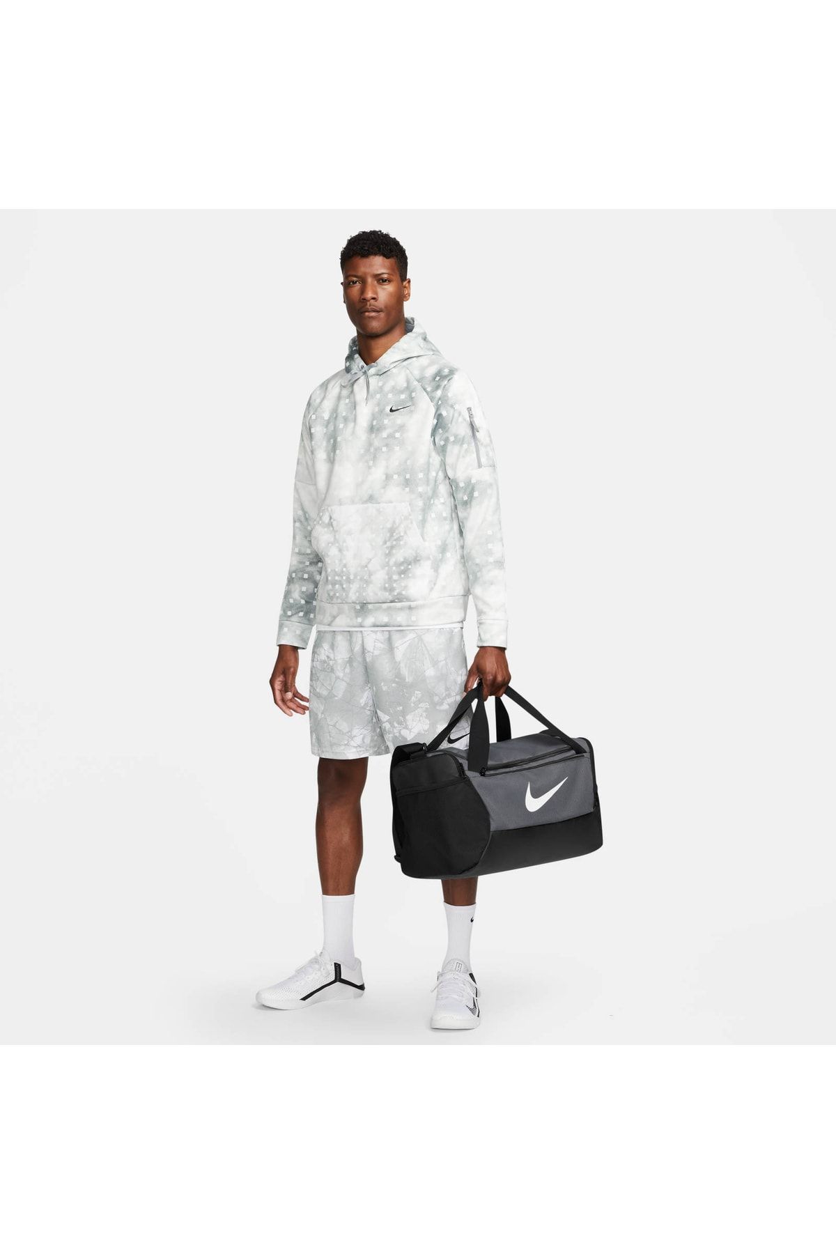 Nike Gym Bag Gray Digital print Trendyol