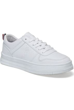 Assn. Surı Beyaz Kadın Sneaker Kalın Taban Ayakkabı Image 0
