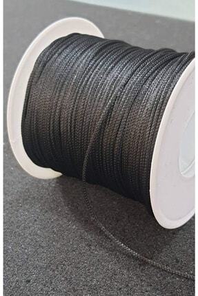 Siyah Renk Paraşüt Ipi 100 Metre 0.8 Mm Kolye Bileklik Ipi – Örgü Ipi Image 0