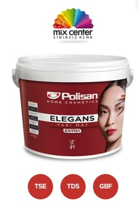 Elegans Silikonlu Silinebilir Iç Cephe Boyası 15 Lt Dingin Gri Image 0