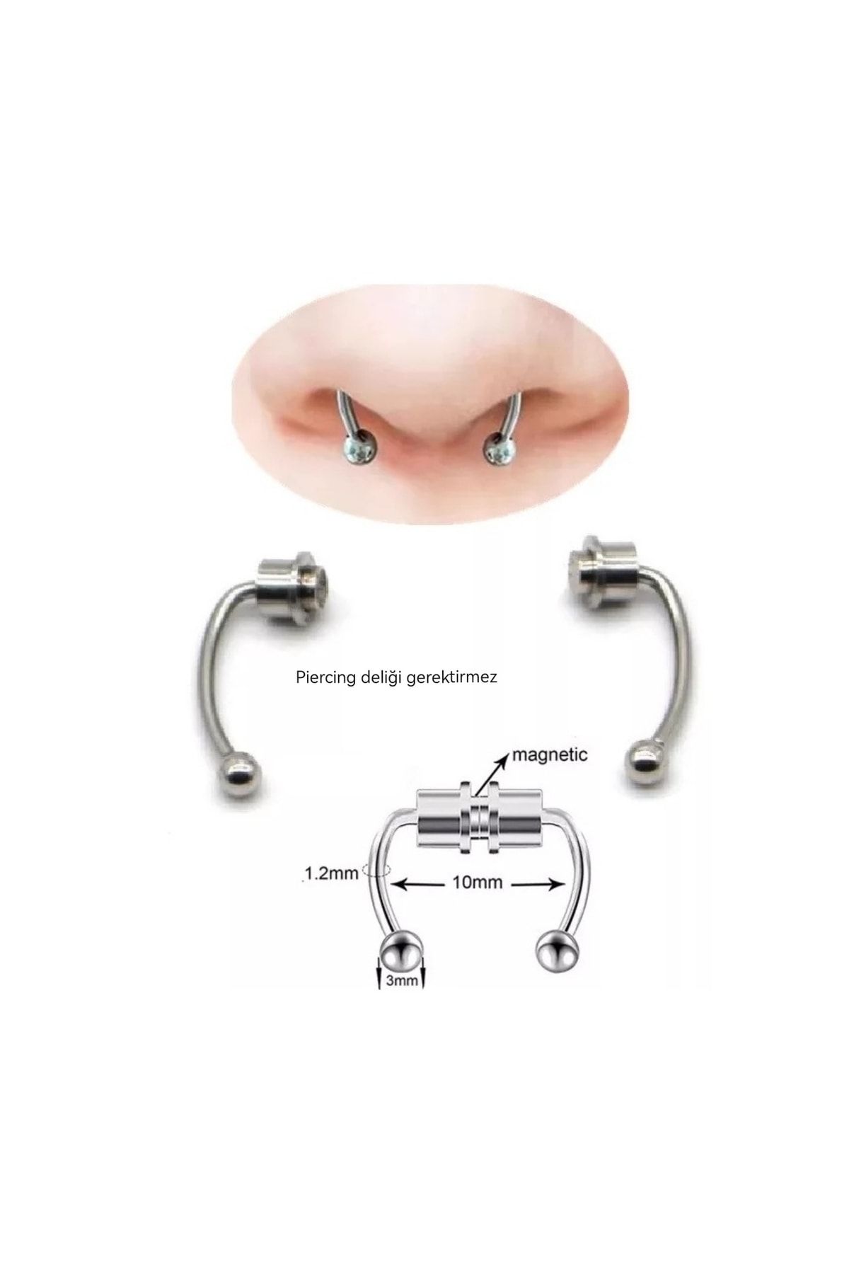 Fake septum clearance magnet