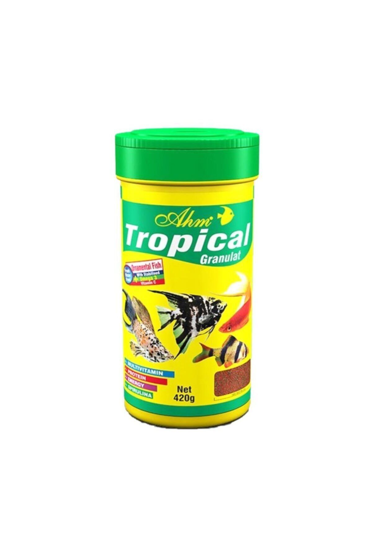 Ahm Tropical Granulat Balık Yemi 1000ml 420gr