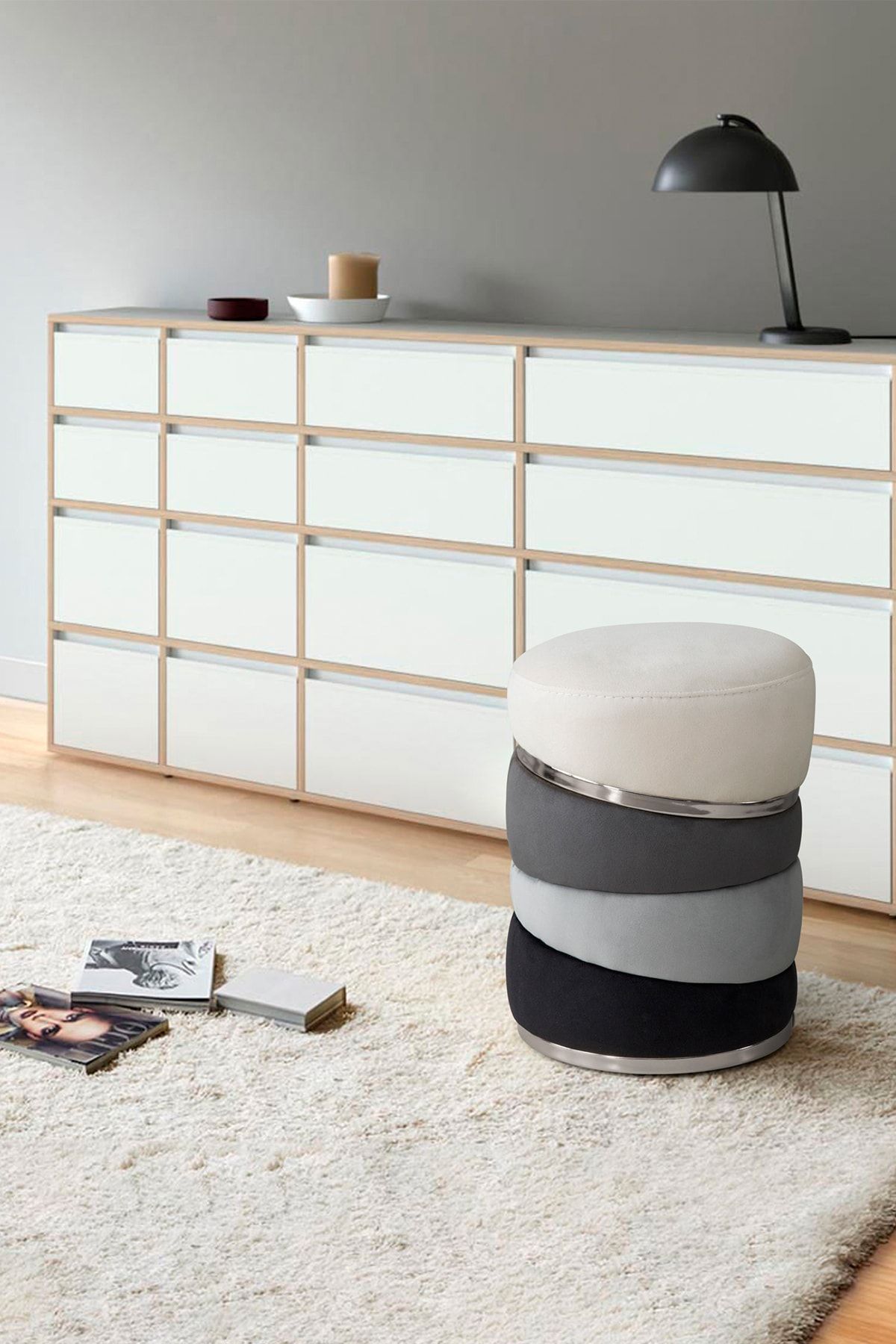 RENGEV Luxury Silver Puf