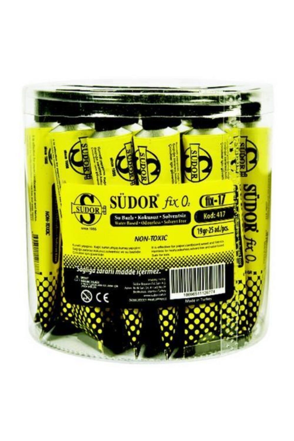 Südor Solventsiz Sıvı Yapıştırıcı 19 gr Su Bazlı Sd-417 (1 Paket 25 Tüp)