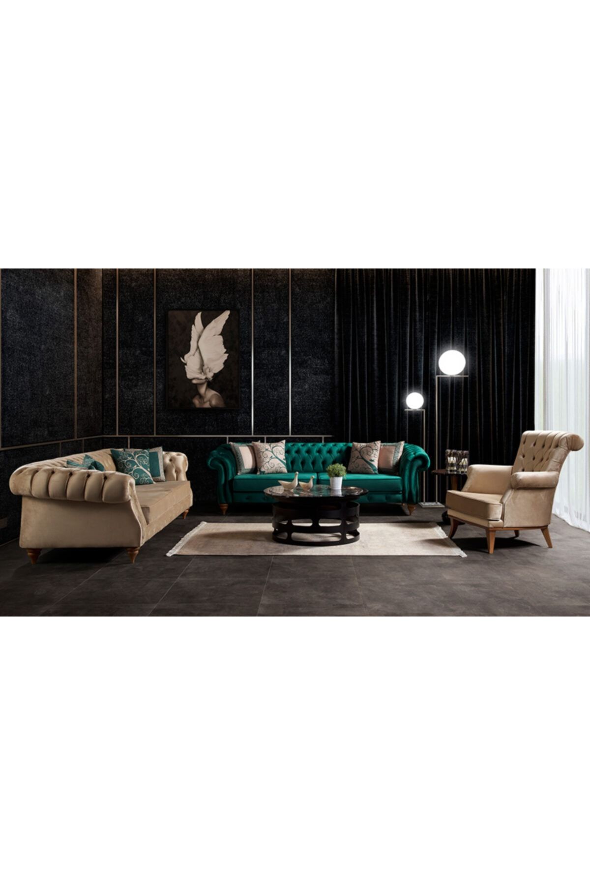 CaddeYıldız Lorena Chester Salon Takımı