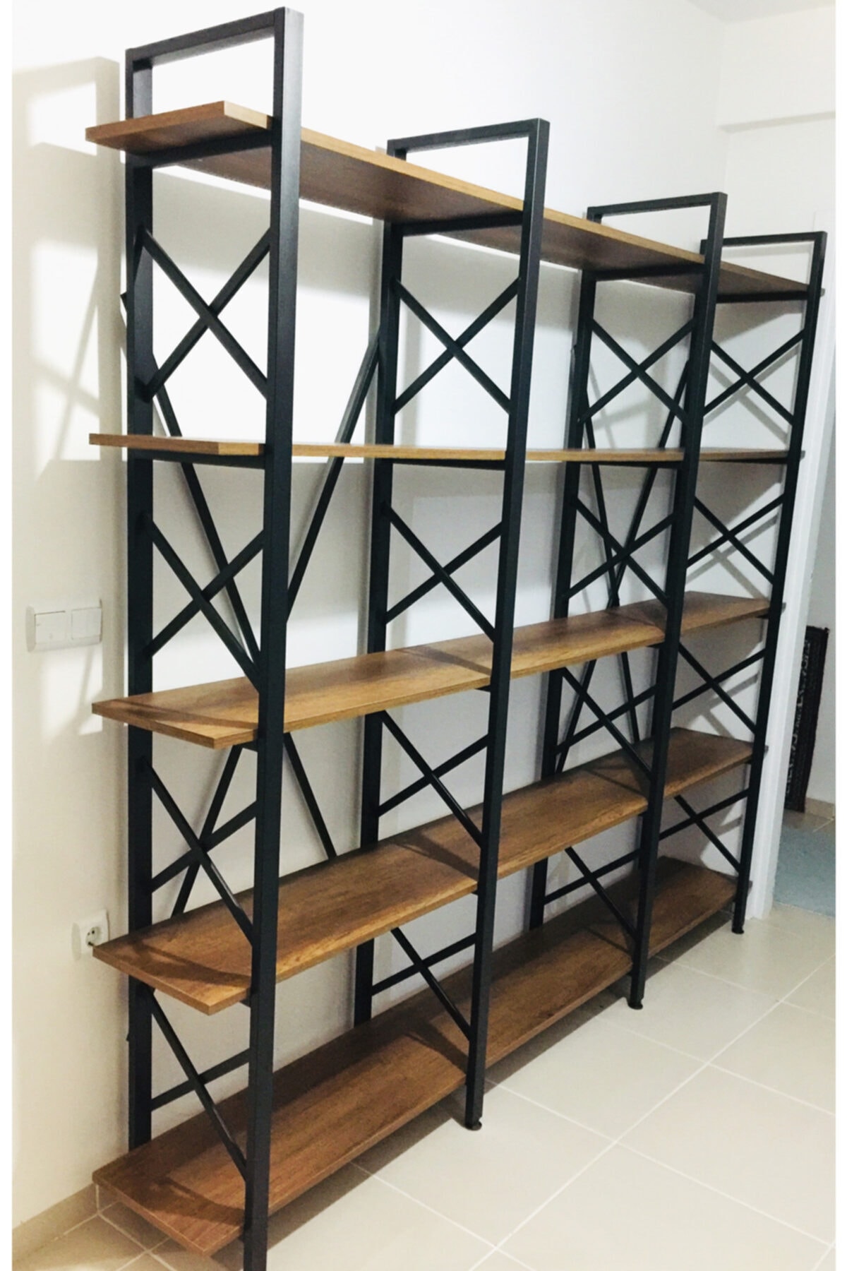 Gunes Metal Metin Gunes Mobilya Dekoratif Ahsap Kitaplik 200x230 Cm Fiyati Yorumlari Trendyol