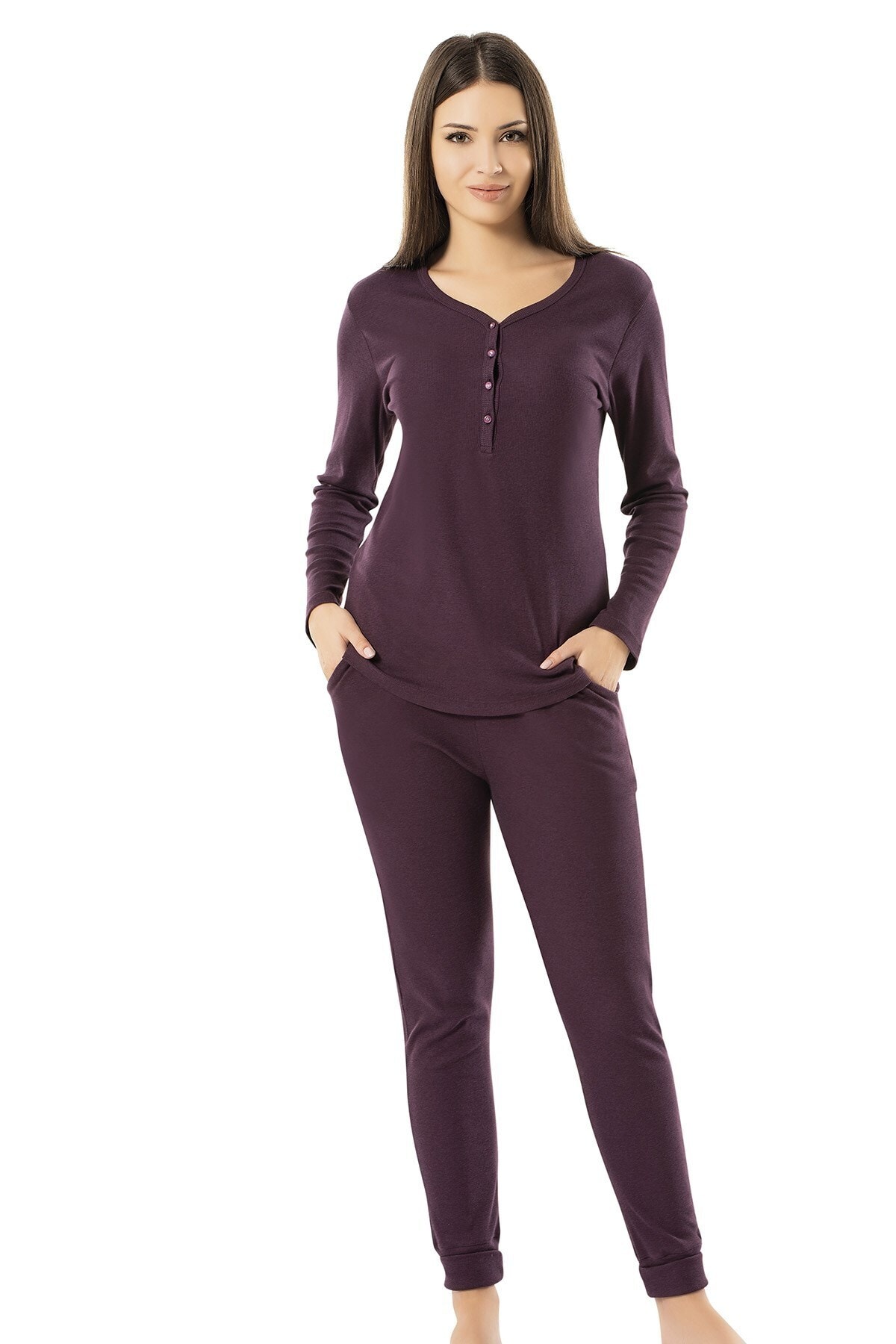 ERDEM İÇ GİYİM Erdem Bayan Kaşkorse Mevsimlik Pijama Takımı