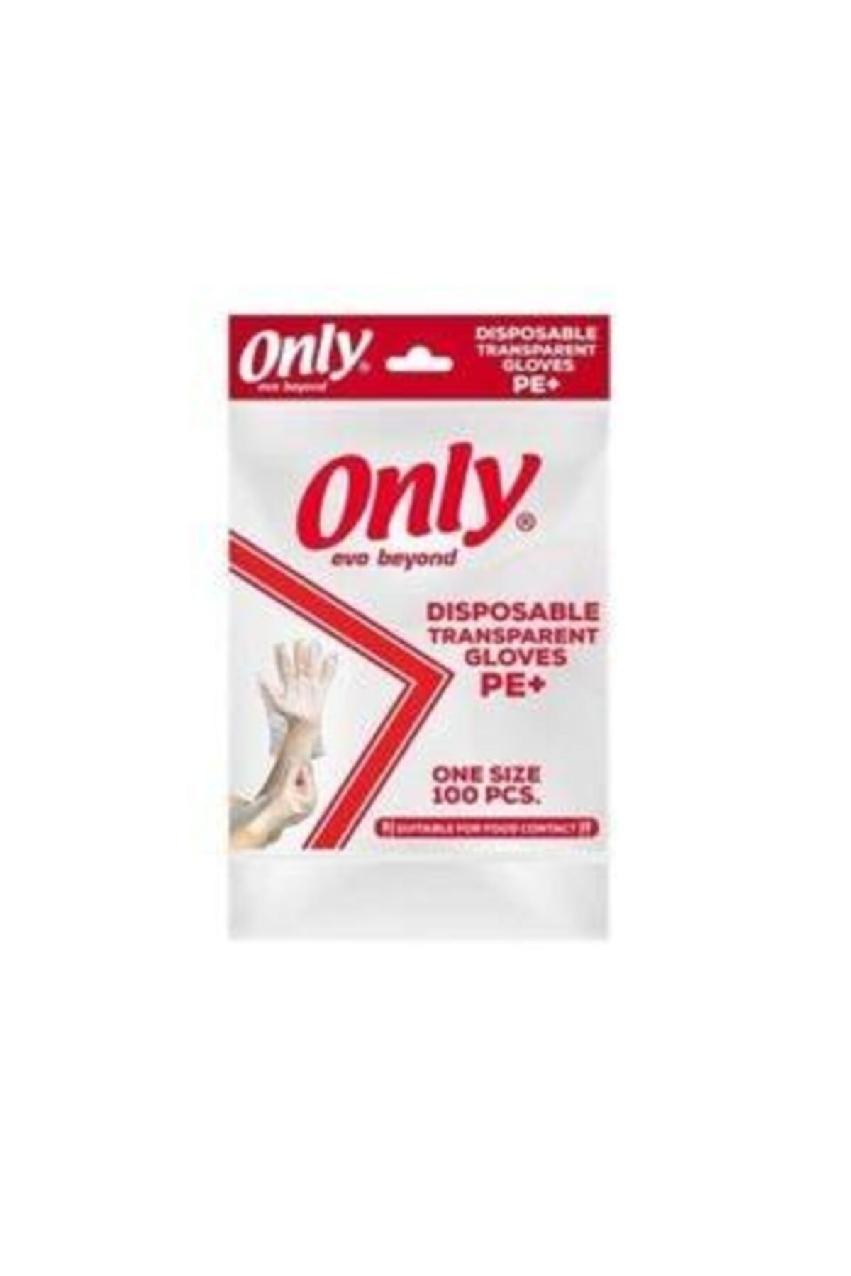 Only Şeffaf Eldiven Pe+ 100x4 (100 Lü 4 Paket)