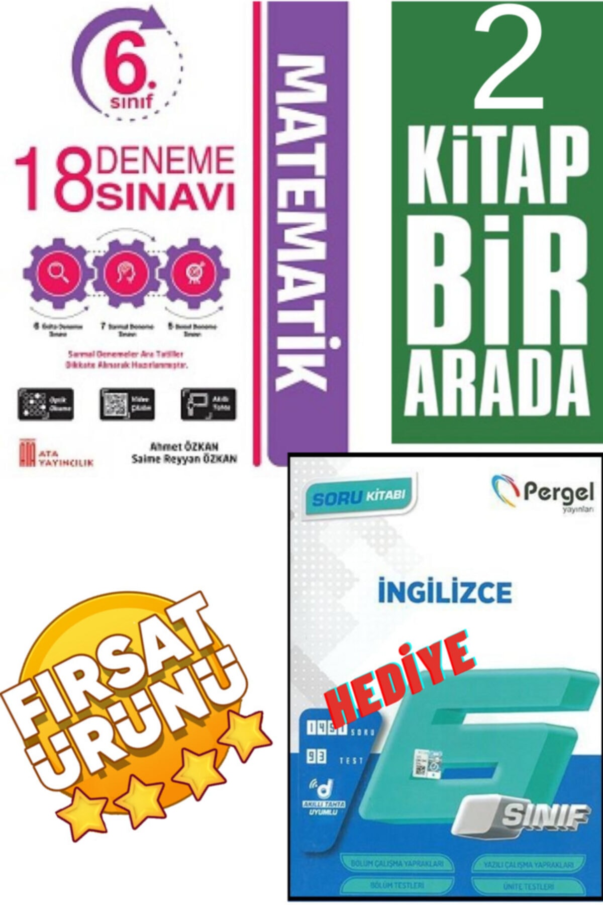 Ata Yayincilik 6 Sinif 18 Deneme Sinavi Matematik Pergel Ingilizce 6 Sinif Soru Bankasi Fiyati Yorumlari Trendyol