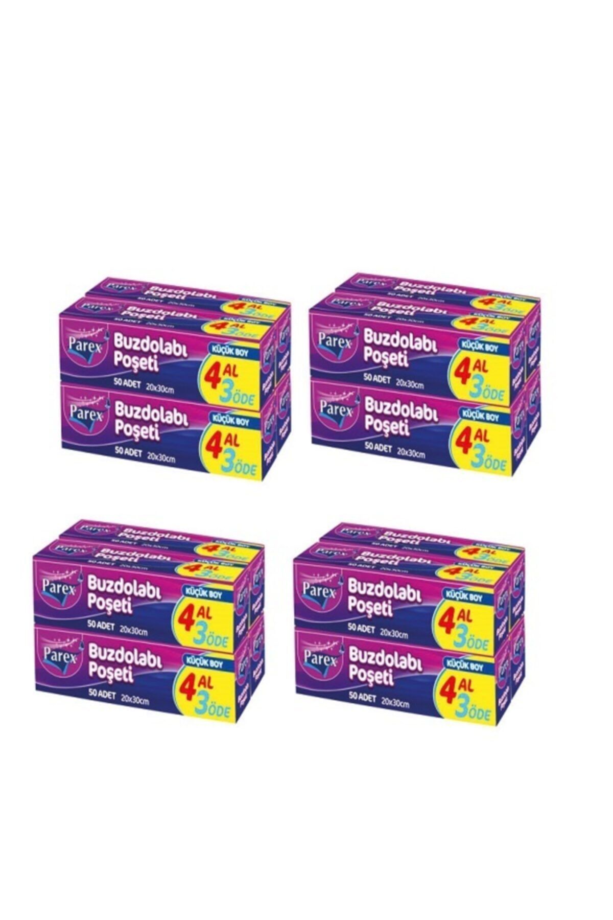 Parex Buzdolabı Poşeti 4 Al 3 Öde Küçük Boy 4 Lü Paket