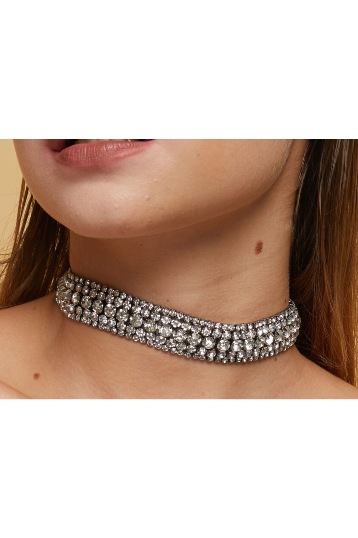 Furtek Aksesuar Taşlı 5 Sıra Choker
