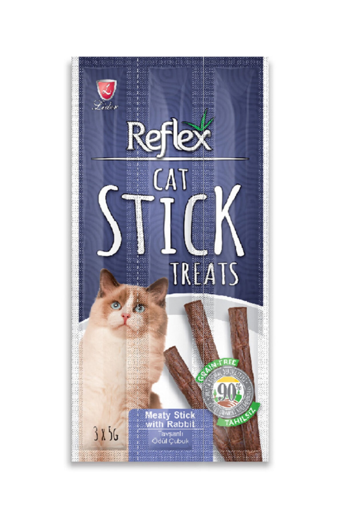 Reflex Stick Tavşanlı Kedi Ödül Maması (5 Paket)