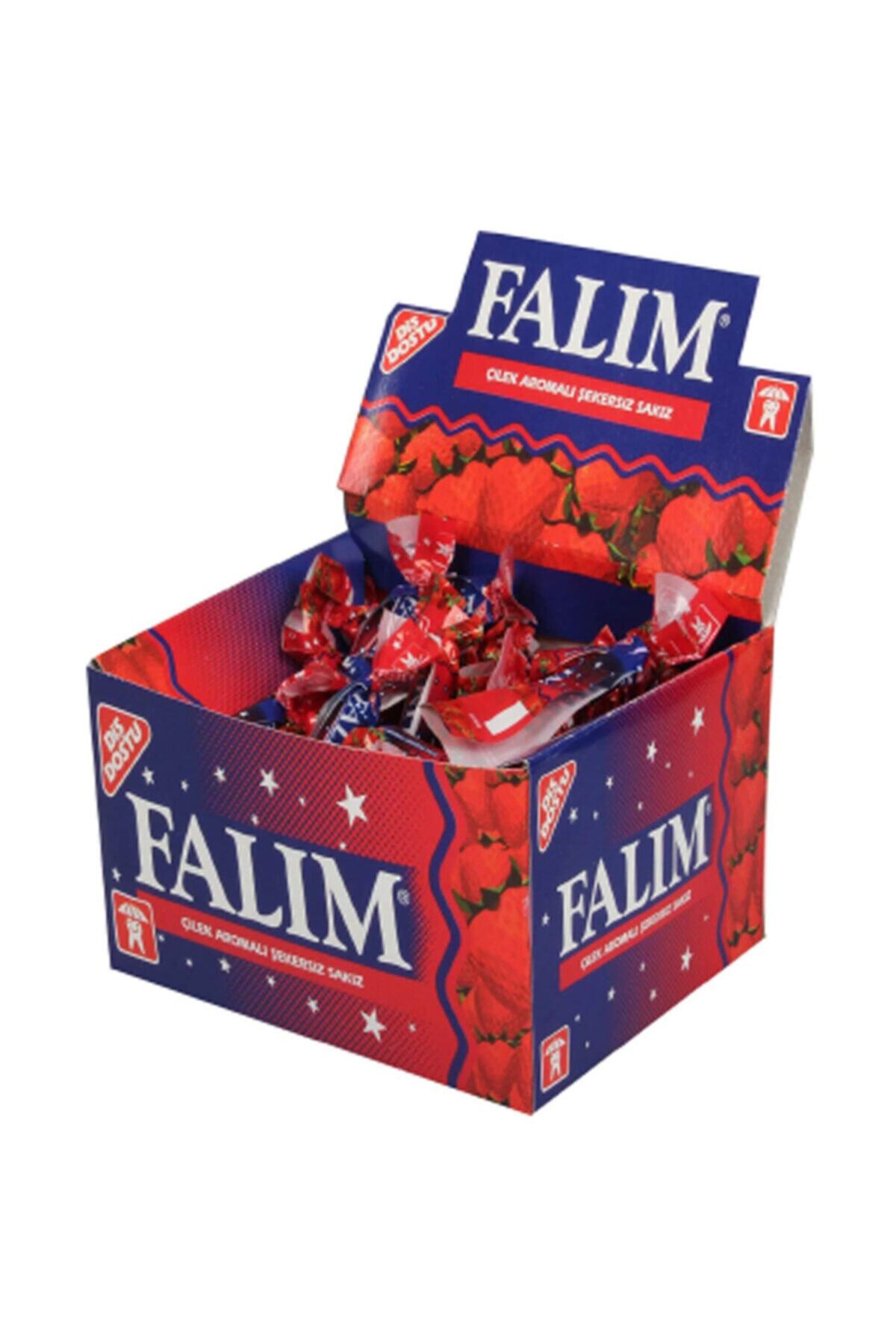 Falım Tekli Cilek Aromalı Sakız 100 Adet
