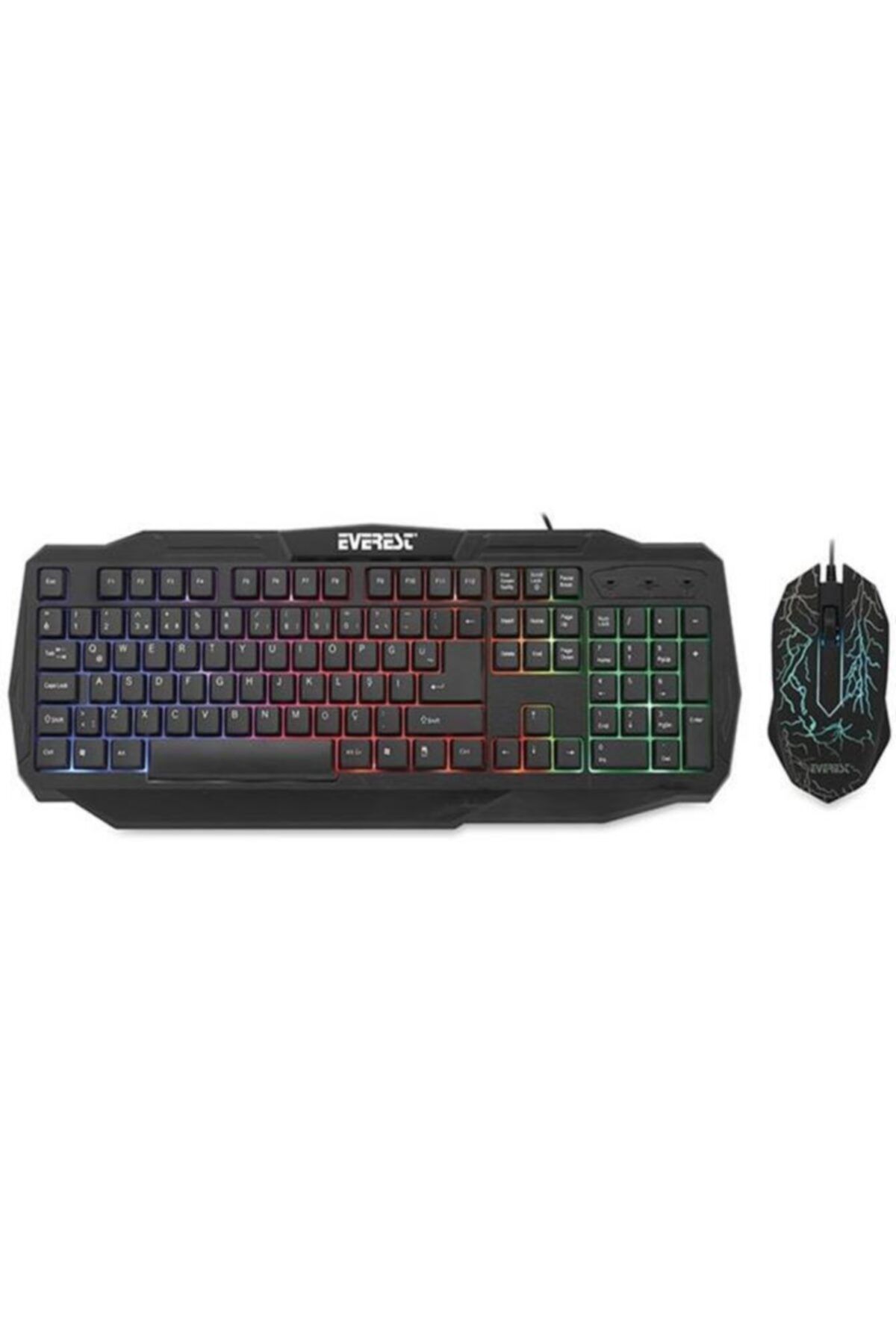 Everest Kmx-86 Siyah Usb Oyuncu Klavye Mouse Set 1