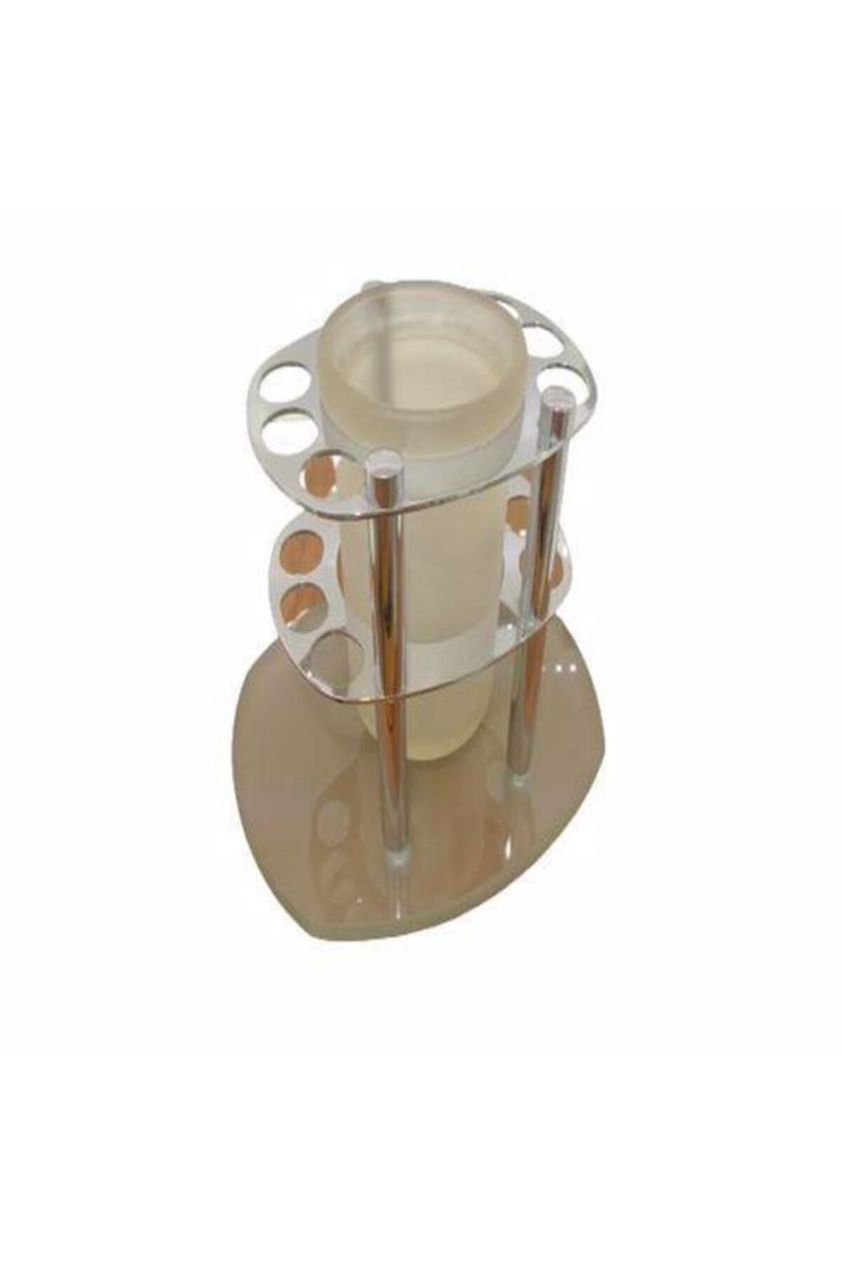 Azm Hırdavat Atak Set Üstü Cam Fırçalık Krom 20 300 85
