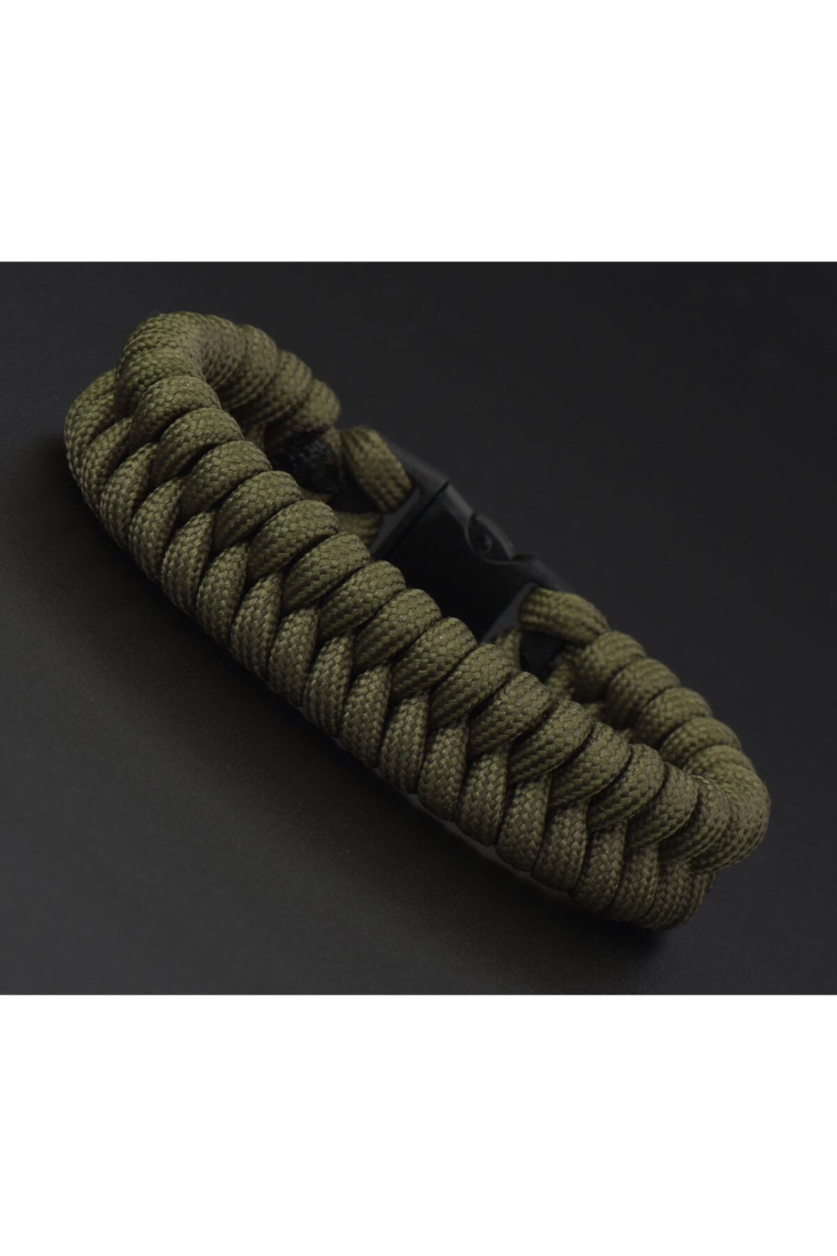 Apptakı Haki Yeşil Yılan Paracord Bileklik - Par0077