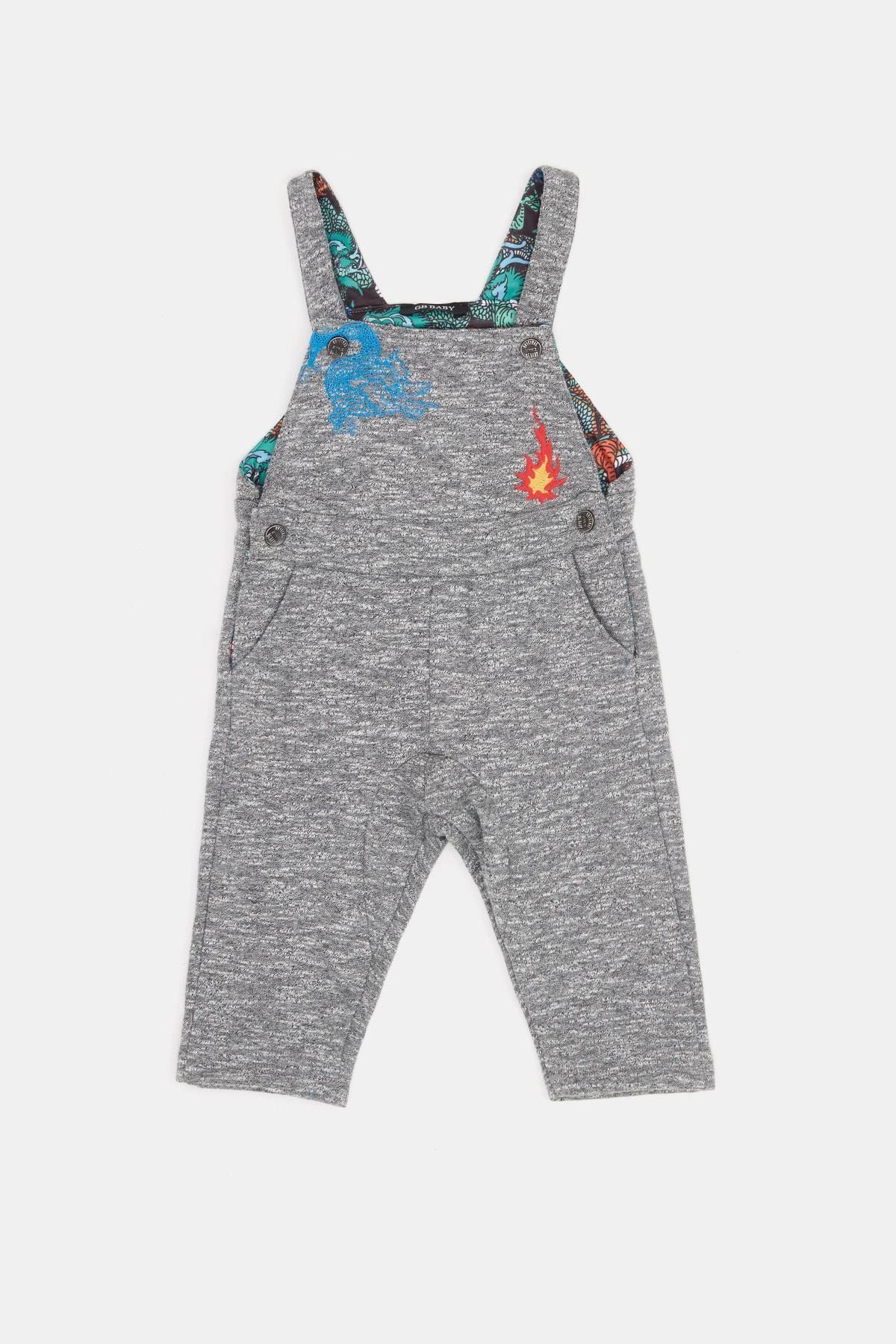 BG Baby Erkek Bebek Antrasit Salopet 20fw0bg1104
