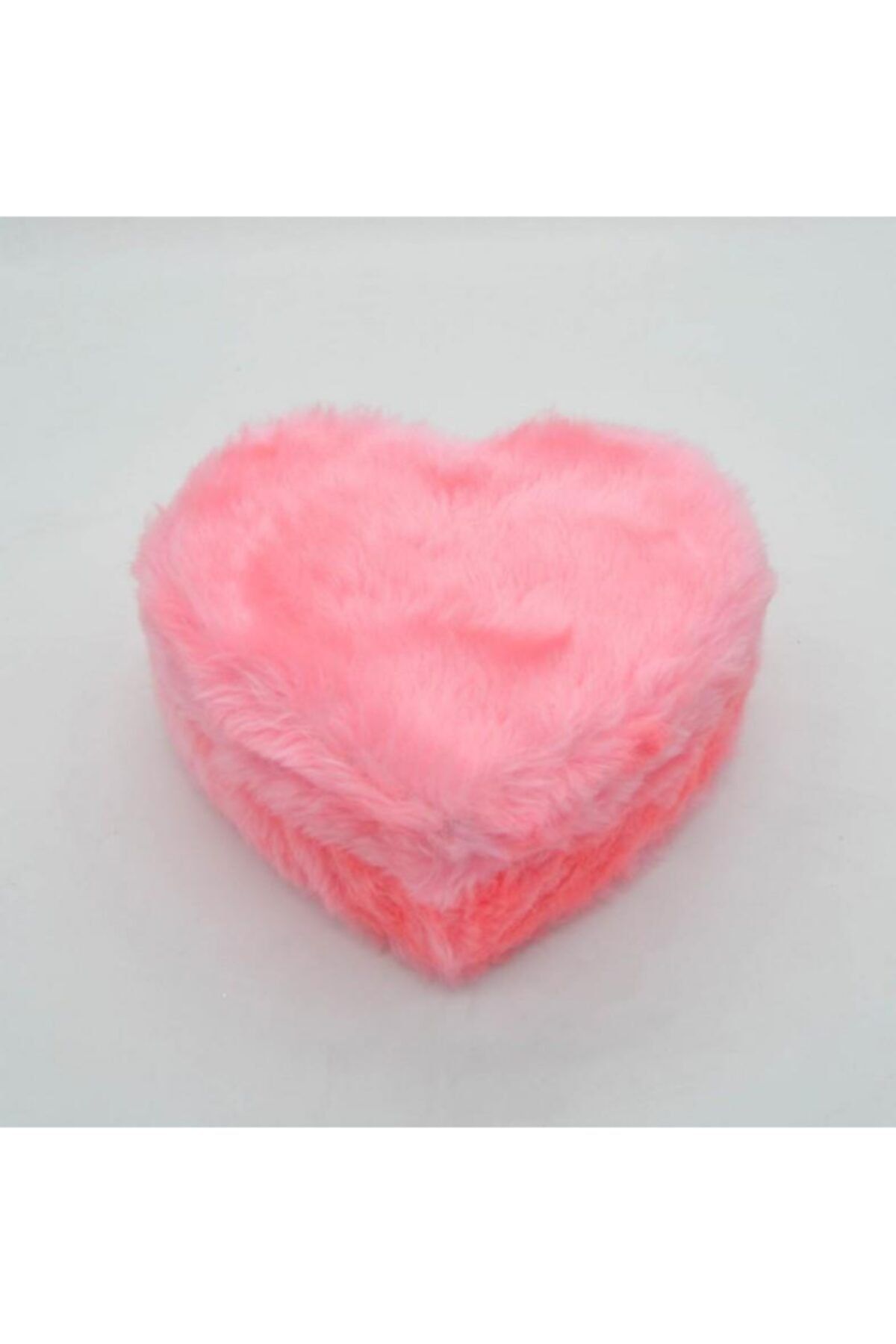 Ancheyn Kalpli Peluş Hediyelik Kutu - Açık Pembe Renk 29 X 29 Cm