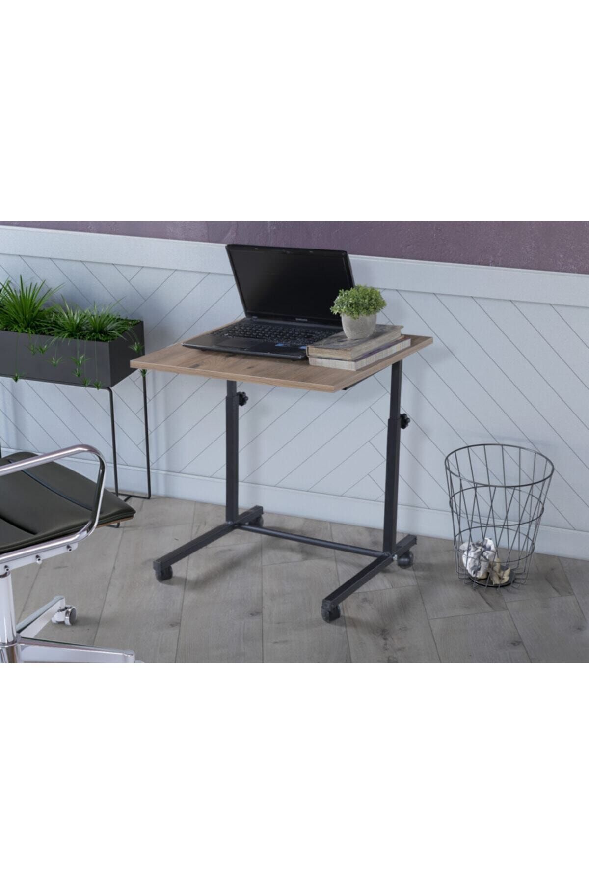 STONE CONCEPT MOBİLYA Laptop Sehpası Yükseklik Ayarlı Bilgisayar Sehpası Tablet Sehpası Yan Sehpa Çam