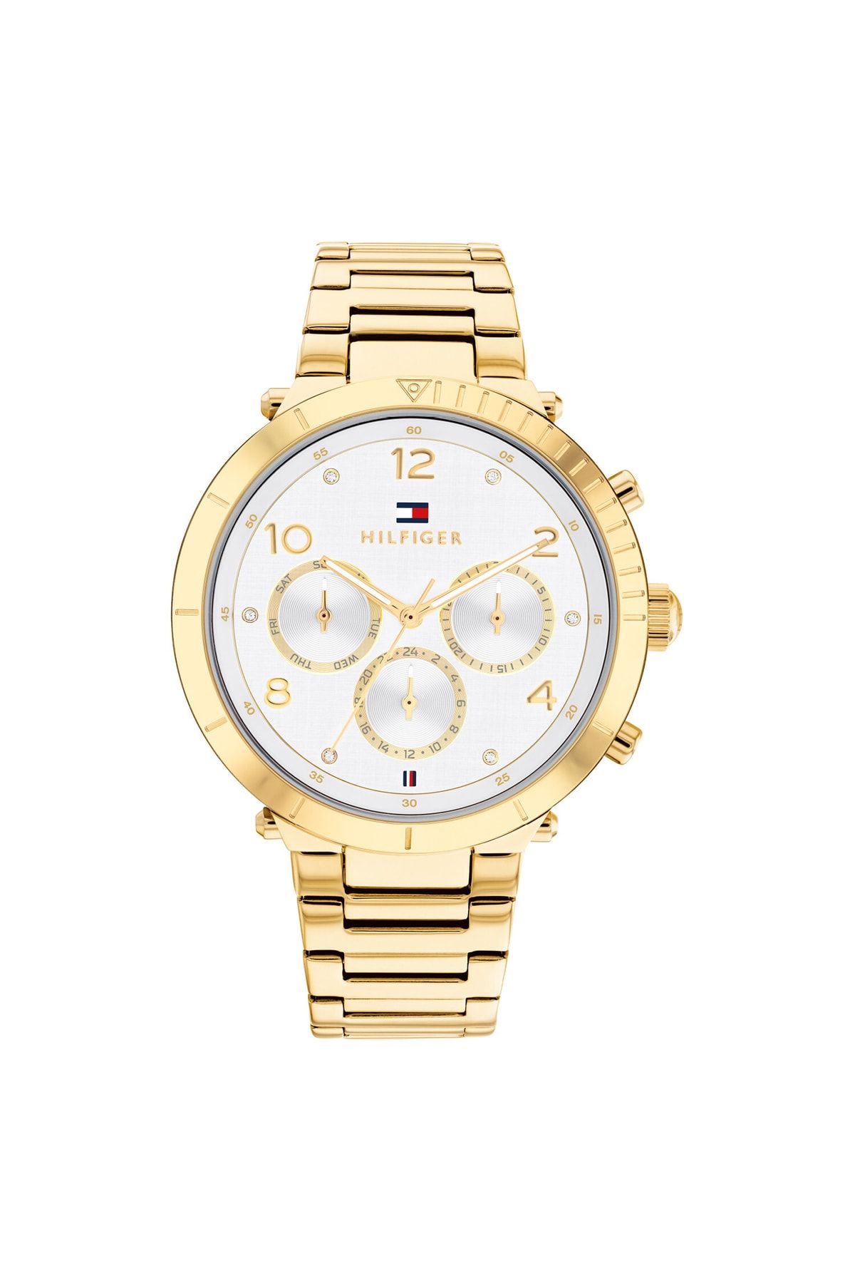 Tommy hilfiger silver and sale gold watch