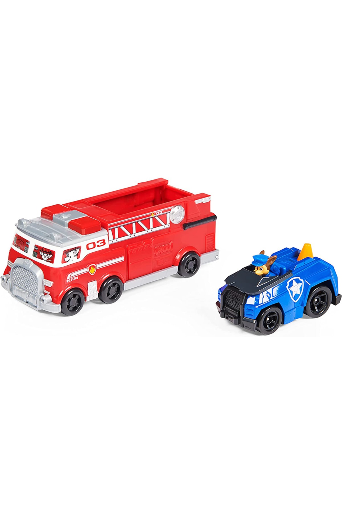 True Metal Marshall Fire Truck And Chase Duty Vehicle Toy