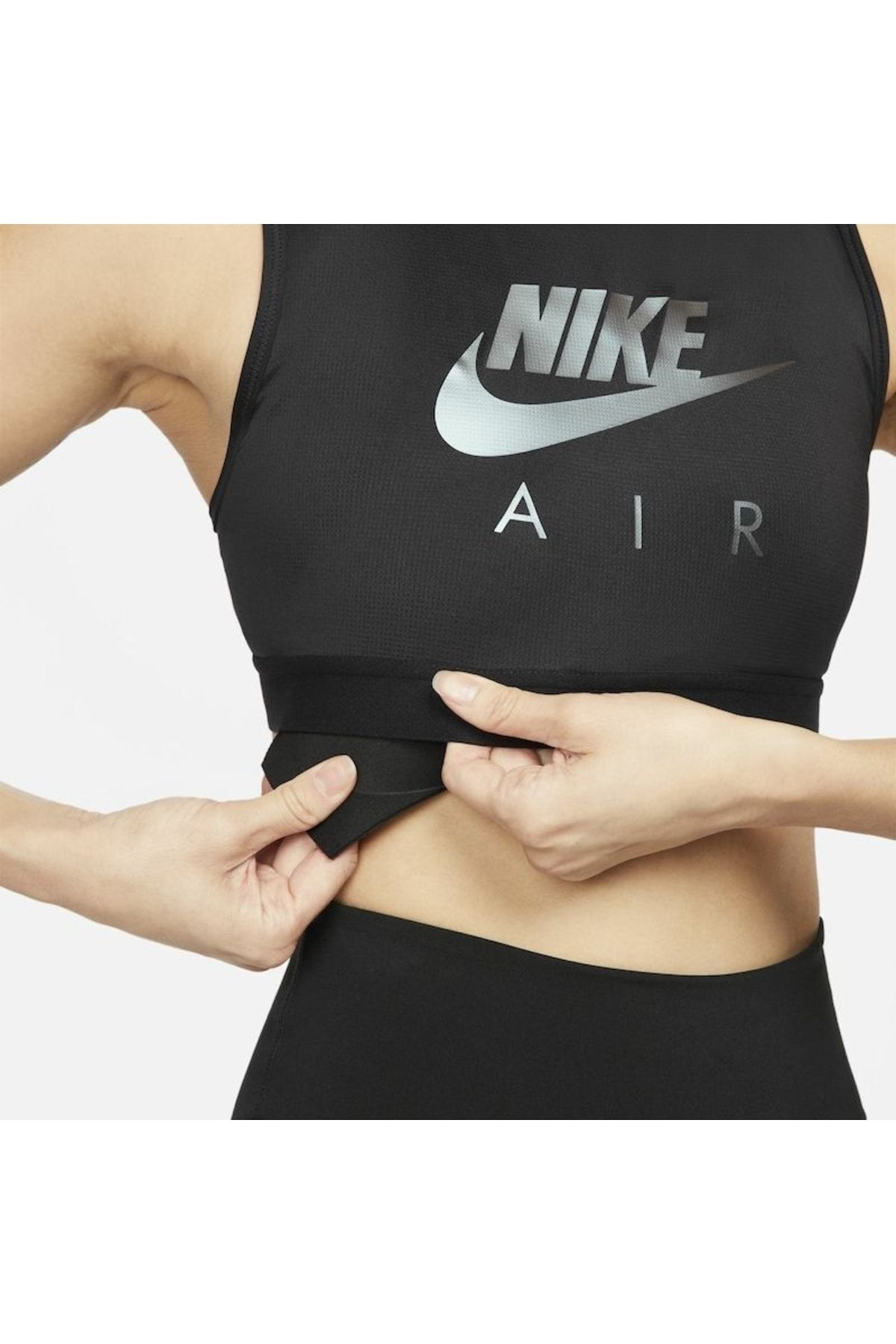 Nike Air Dri-fit Swoosh Medium-support High-neck Sports Training Women's Bra  Dm0643-010 - Trendyol
