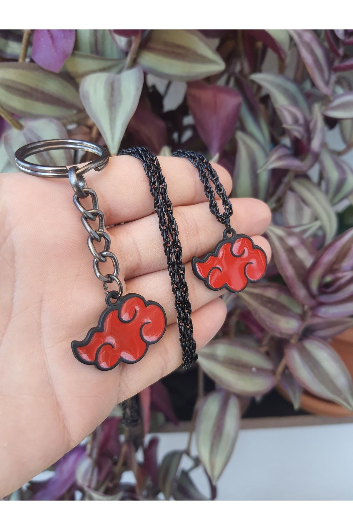 kurukafagift Anime Akatsuki Necklace Keychain Set Trendyol