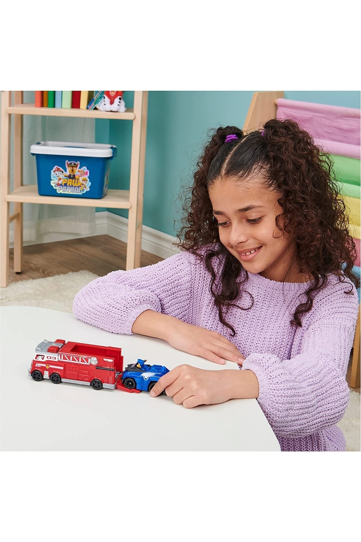 True Metal Marshall Fire Truck And Chase Duty Vehicle Toy