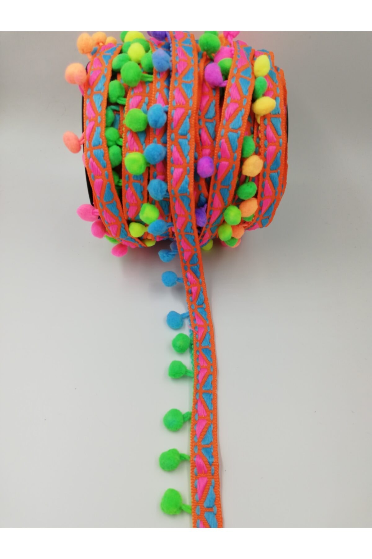 FİKA FEMME Şeritli Ponpon