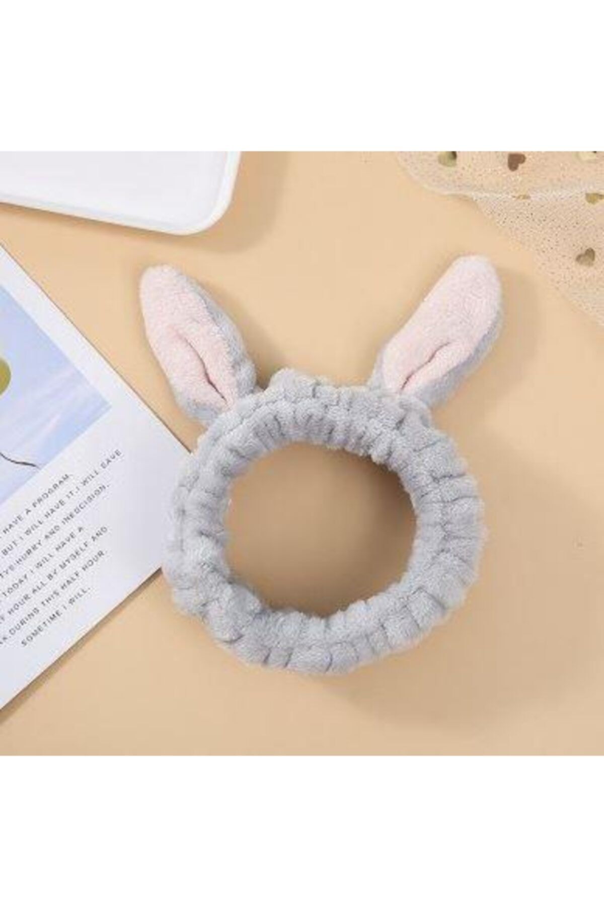 nettenevime tavsan kulakli sac bandi mercan pelus sac bandi gri fiyati yorumlari trendyol