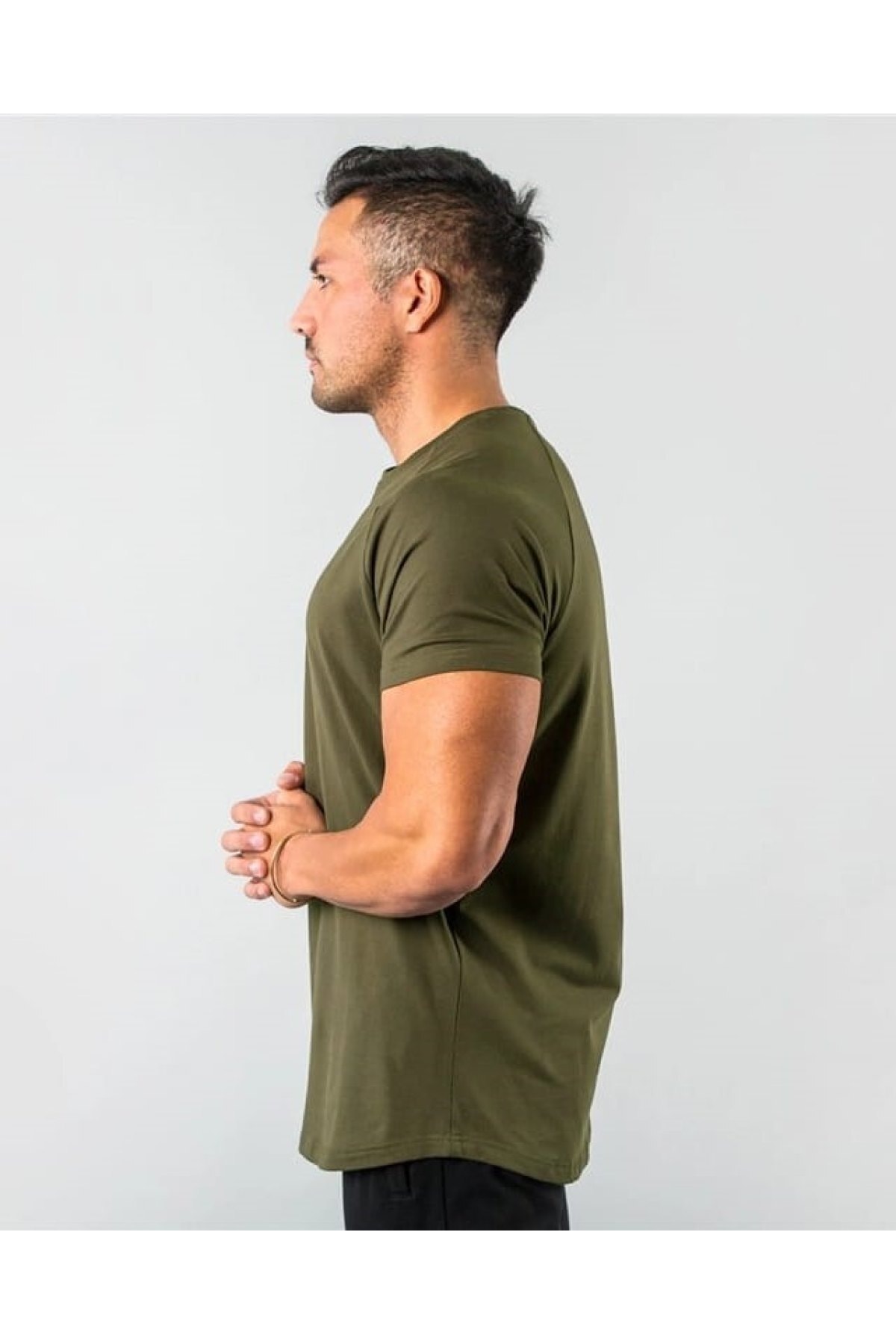 تیشرت یقه گرد مردانه سفید 100% پنبه پایه