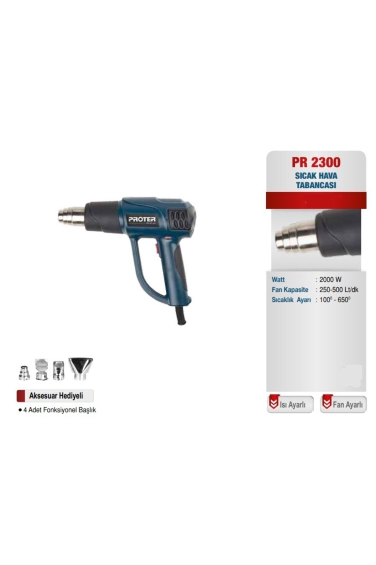 Proter Pr 2300 Sıcak Hava Tabancası